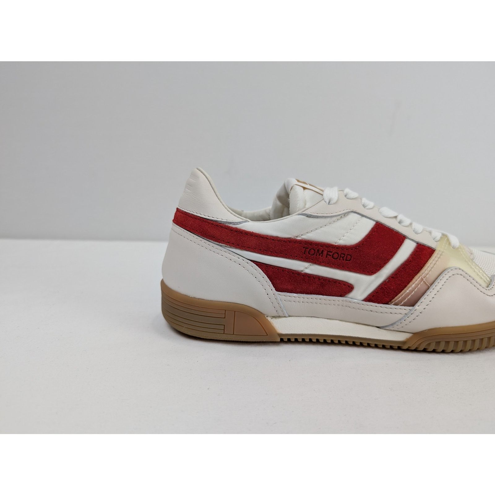 Tom Ford o1rshd1 Low Top Sneakers in off-white/Dark Red 7 Size US 7 / EU 40 - 3 Thumbnail