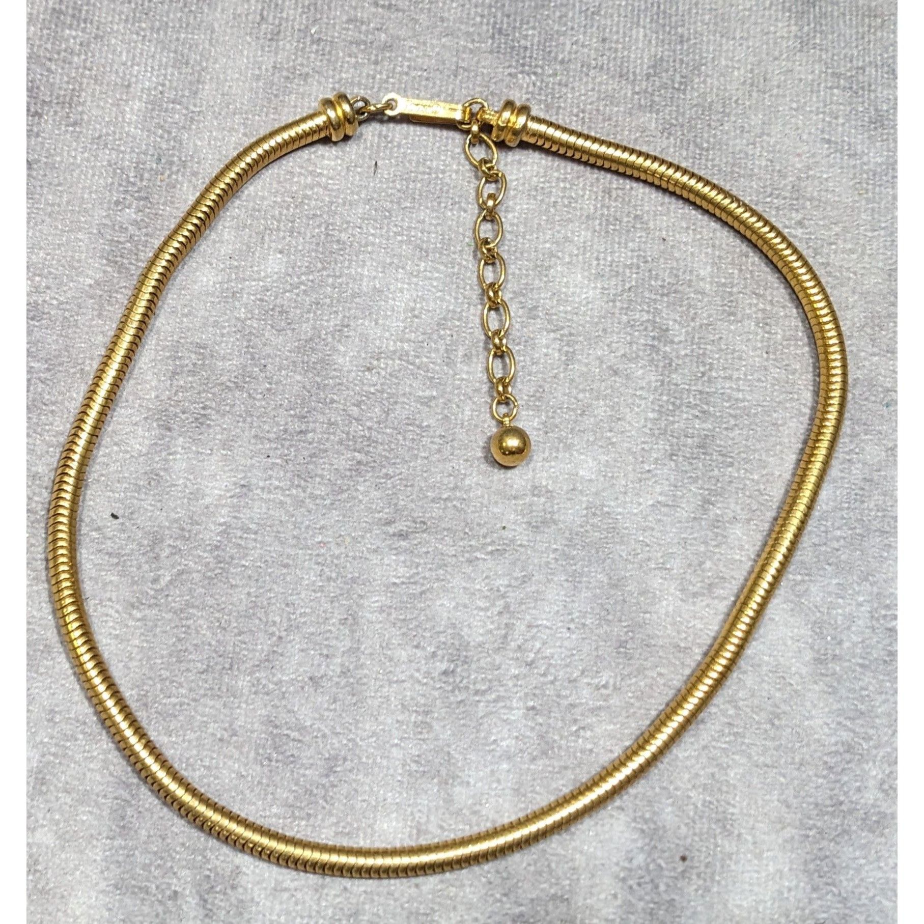 Other Trifari Vintage Glam Gold Tone Snake Chain Necklace Size ONE SIZE - 5 Thumbnail