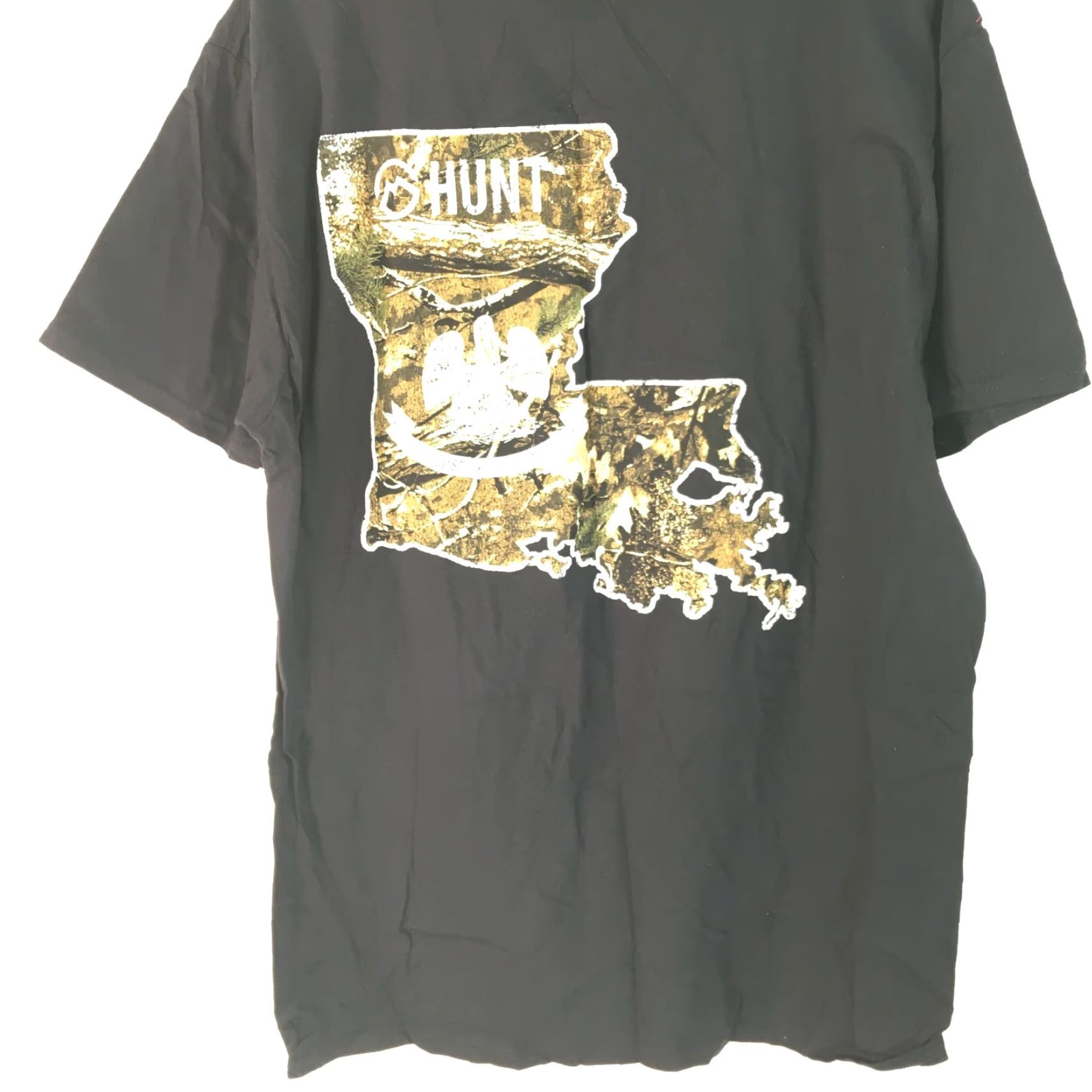 Vintage Magellan Outdoors Hunt Graphic Print T Shirt Mens XL Black Short Sleeves Crew Neck 100% Cotton Easy to Wear Size US XL / EU 56 / 4 - 3 Thumbnail