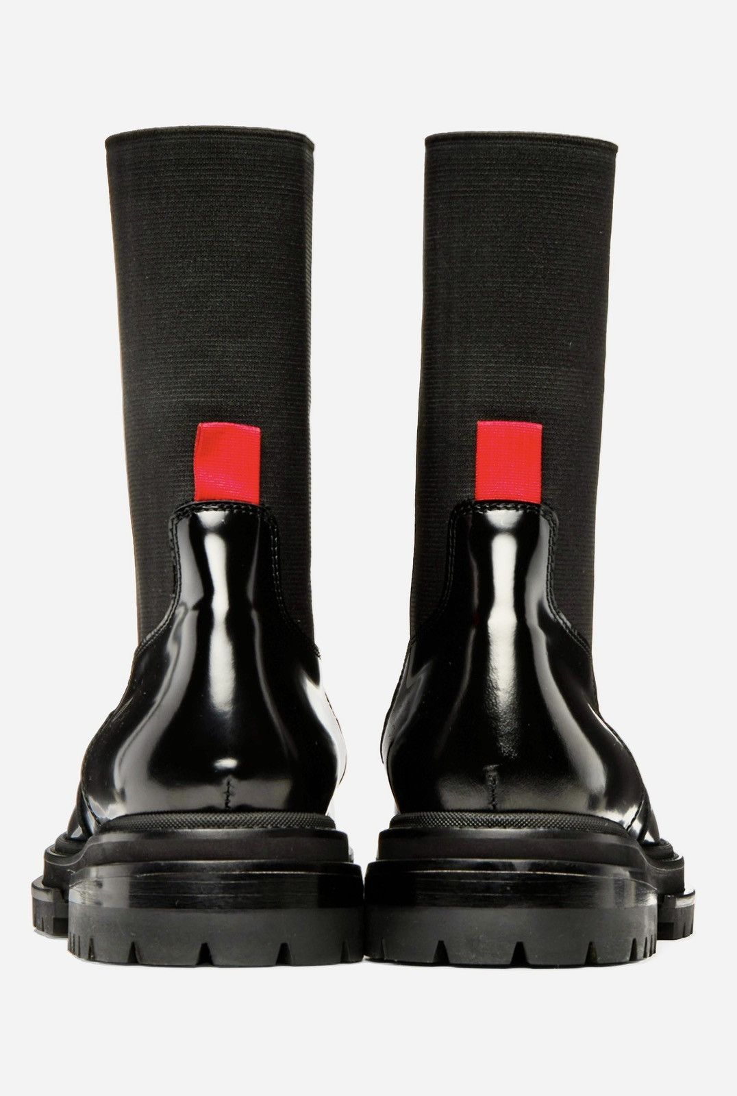 424 New Rare 424 Black High Shine Leather Army Chelsea Boots 9US Size US 9 / EU 42 - 5 Thumbnail