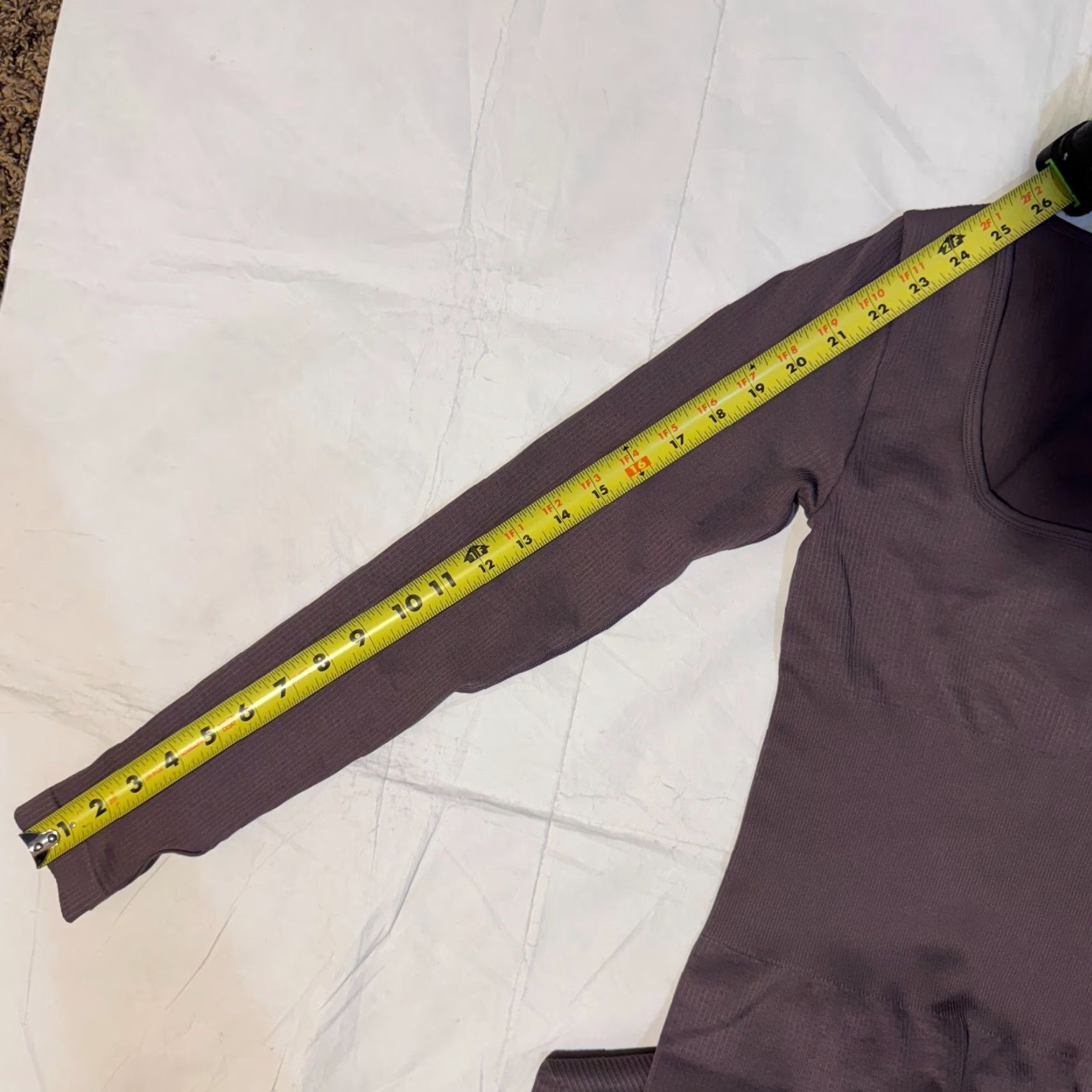 Vintage OQQ Jumpsuit S Gray Yoga Workout Ribbed Long Sleeve square neck Sport Women Size S / US 4 / IT 40 - 6 Thumbnail
