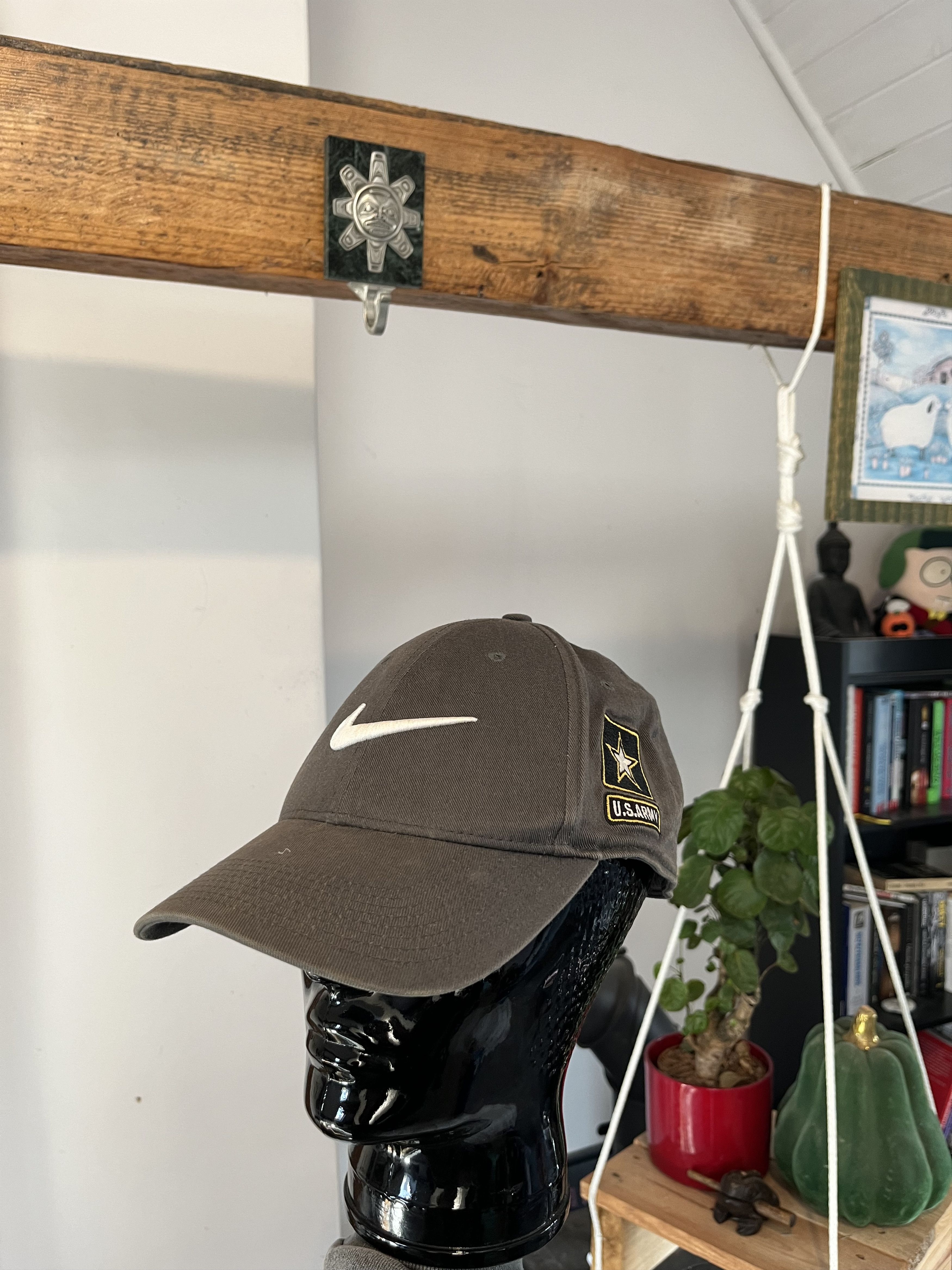 Nike × Vintage Vintage 00s Nike Army Cap Hat Size ONE SIZE - 1 Thumbnail