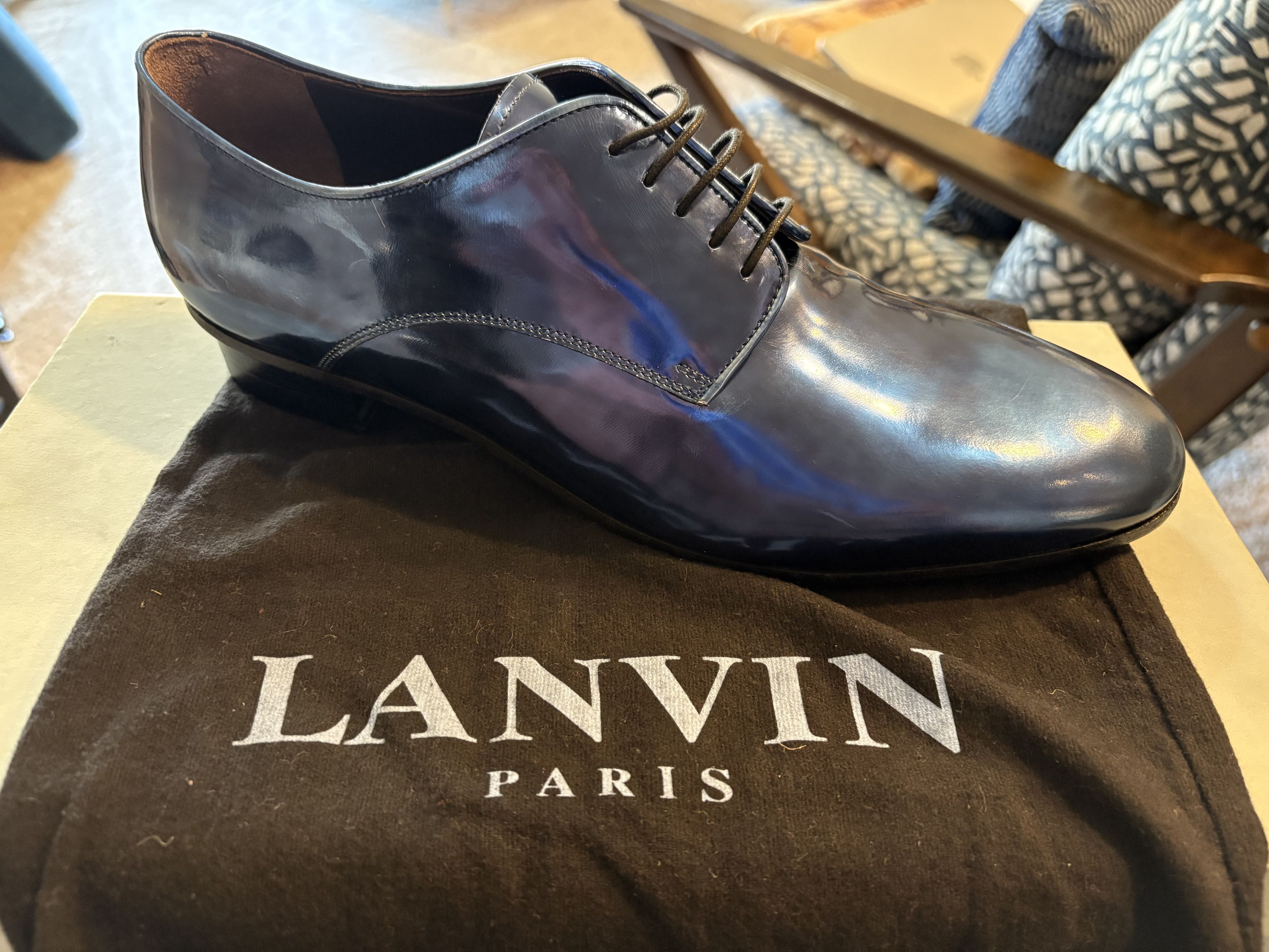 Lanvin Metallic Derby