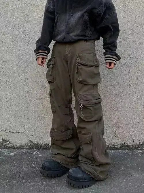 Japanese Brand Heavy Duty Multi-Pocket Paratrooper Workwear Casual Pants Size US 32 / EU 48 - 6 Thumbnail