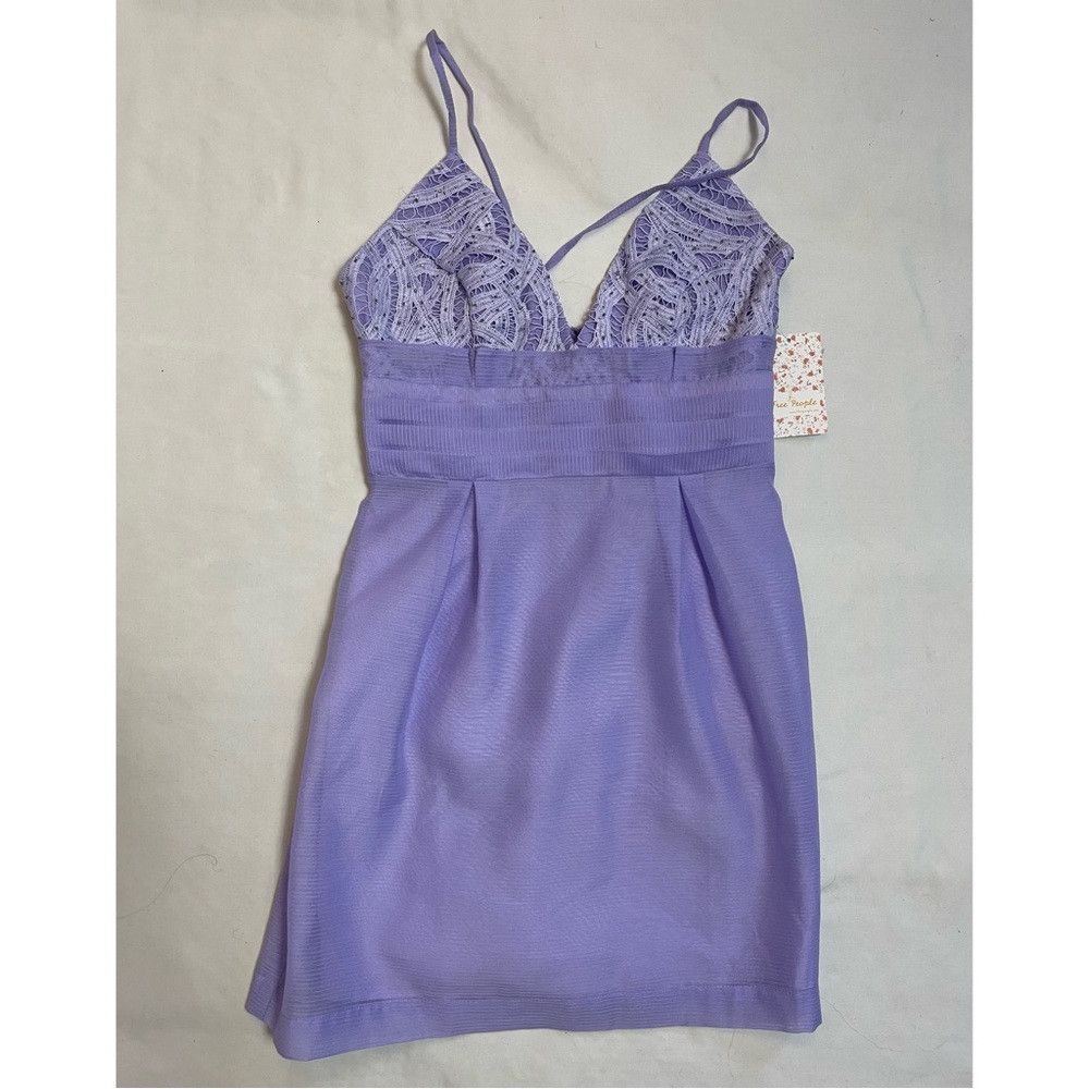 Free People NWT New $250 Free People We Go Together Mini Lilac Zeffer D Size XS / US 0-2 / IT 36-38 - 5 Thumbnail