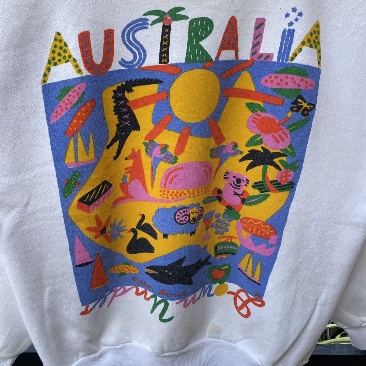 Vintage 🔥Vintage 90s Ken Done Australian Pop Art Boxy Sweatshirts Size US S / EU 44-46 / 1 - 6 Thumbnail