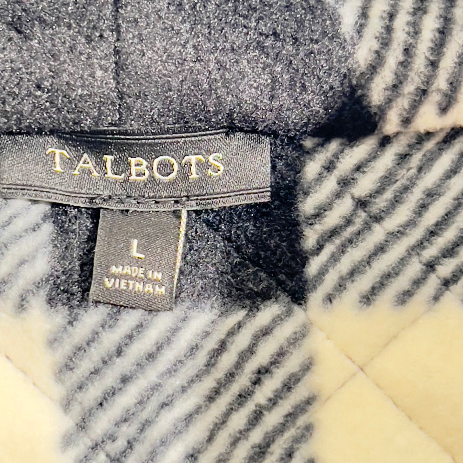 Robert Talbott Fleece Full Zip Jacket Talbots Woman's L Zipper Pockets Size L / US 10 / IT 46 - 3 Thumbnail