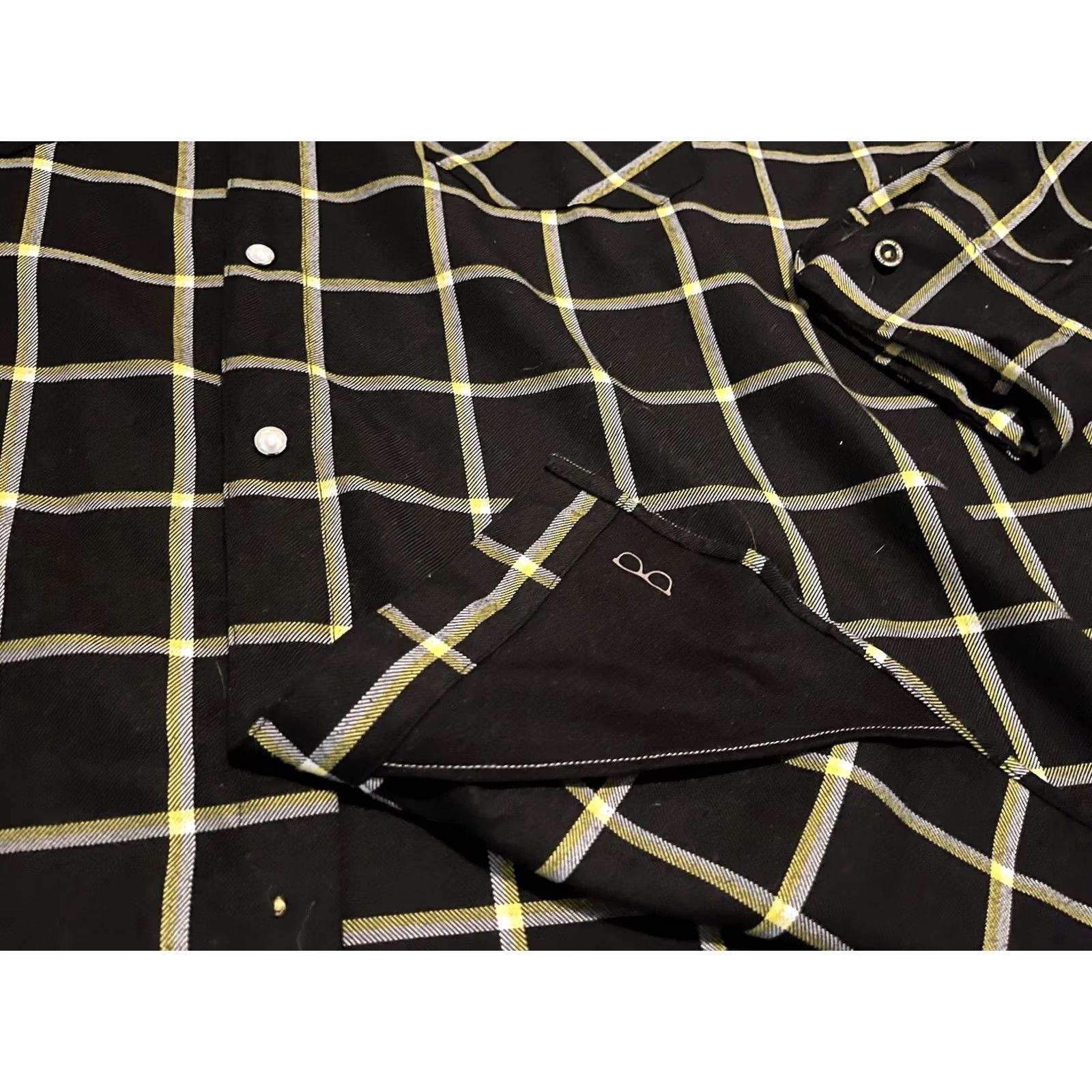 Vogue Dixxon Vogue Tyres Long Sleeve Snap Flannel Black Shirt Mens 4XL Size US XXL / EU 58 / 5 - 4 Thumbnail