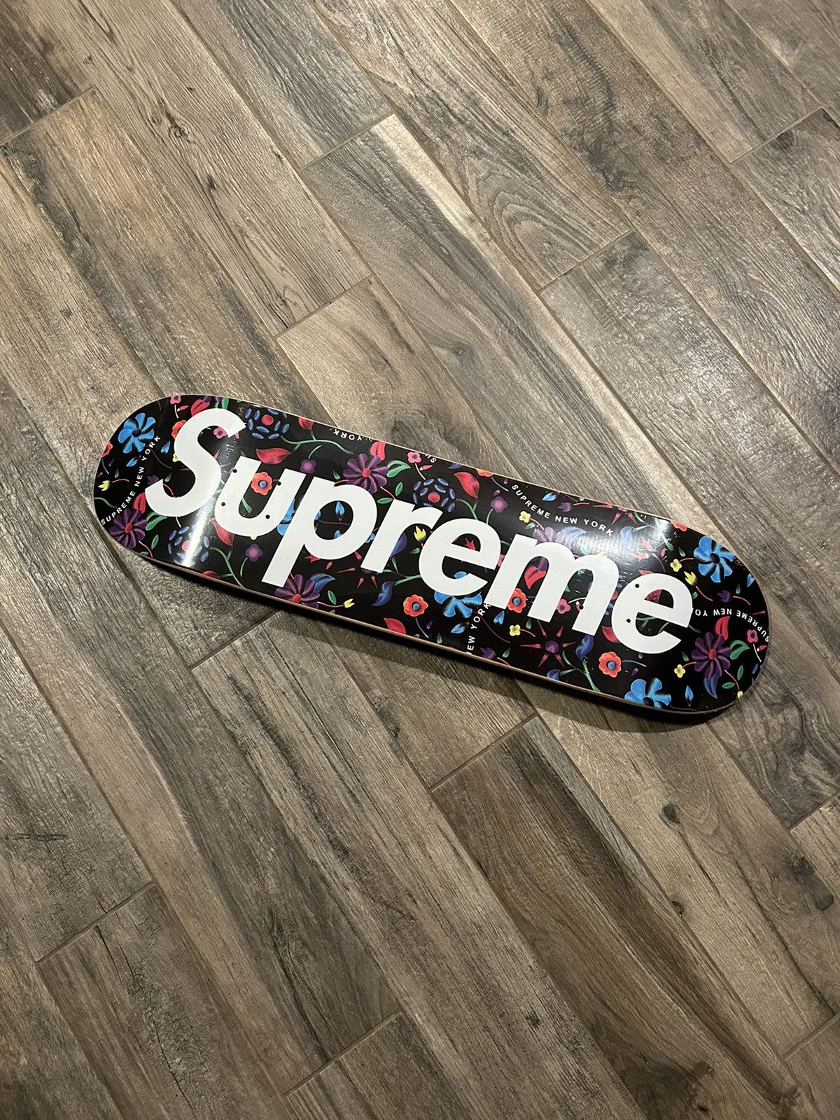 Supreme Supreme SS19 Airbrushed Floral Skateboard Deck | Grailed