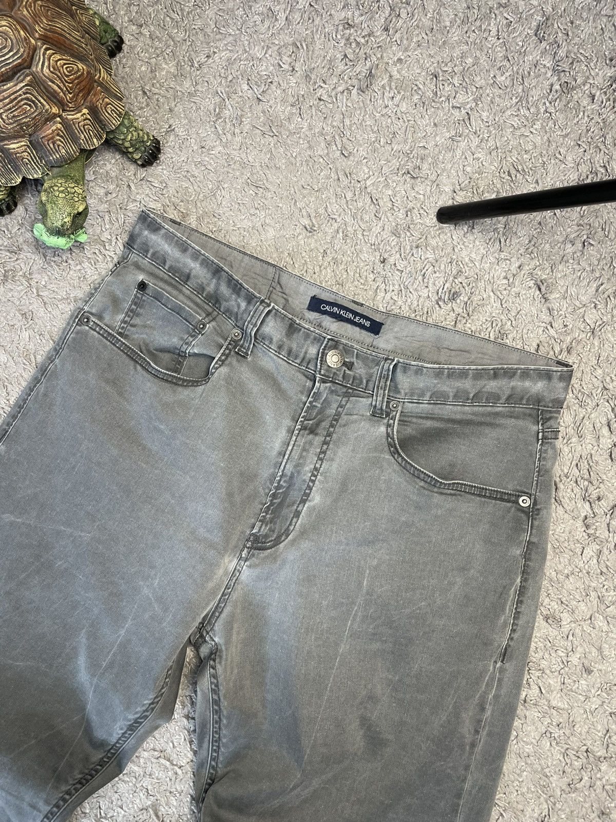 Calvin Klein × Vintage Calvin Klein Jeans Denim pants wet asphalt size 34x30 Size US 34 / EU 50 - 3 Thumbnail