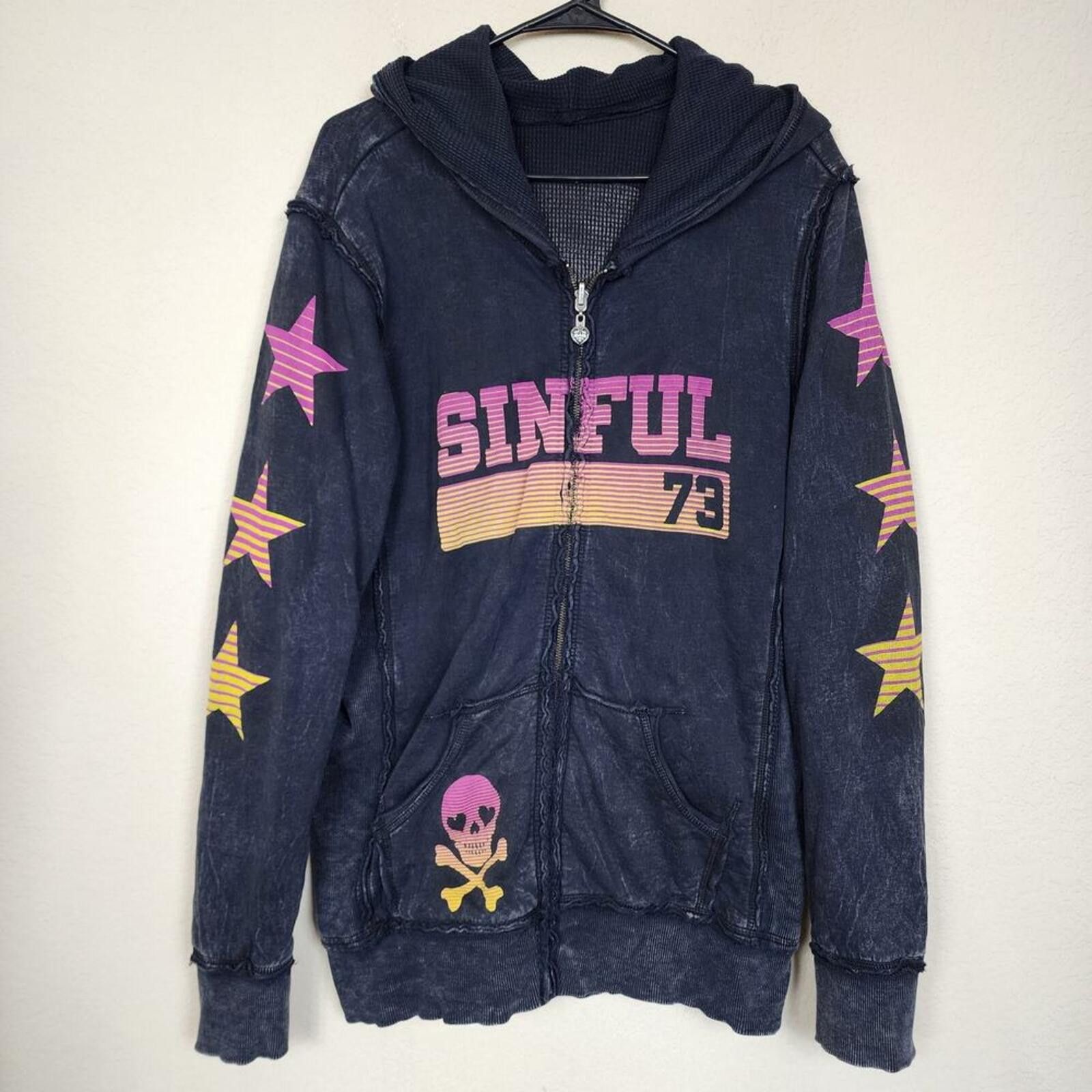 Other Affliction Sinful Reversible Thermal Hoodie Size XL / US 12-14 / IT 48-50 - 1 Thumbnail
