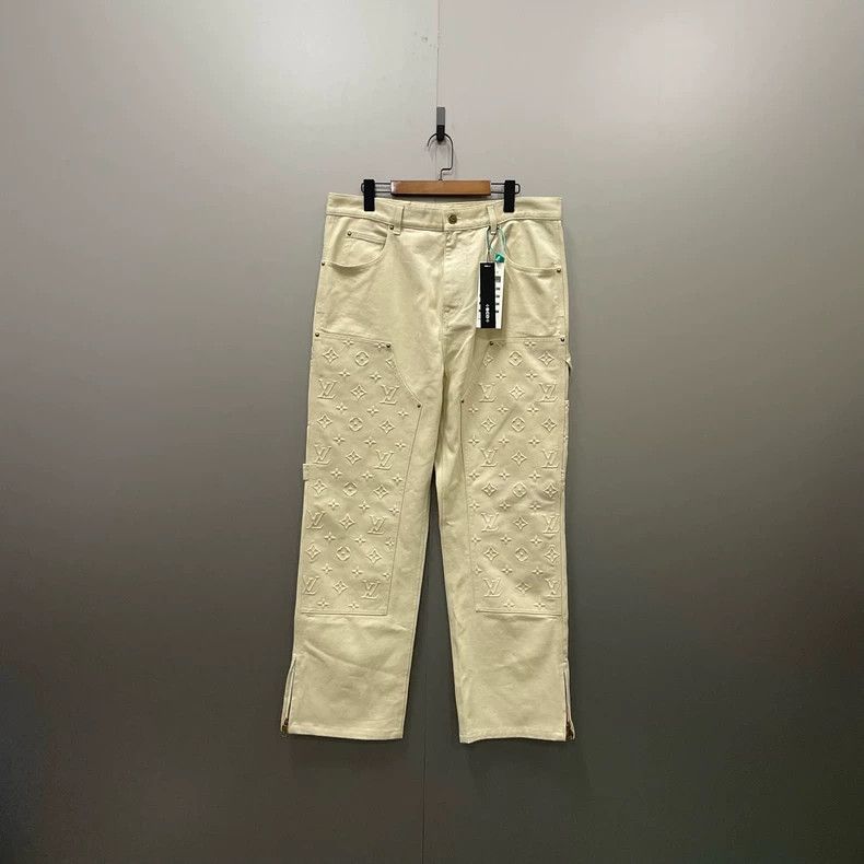 Louis Vuitton Louis Vuitton Anaglyph Collage Logging Pants 2503-Nextarrow Size US 34 / EU 50 - 1 Thumbnail
