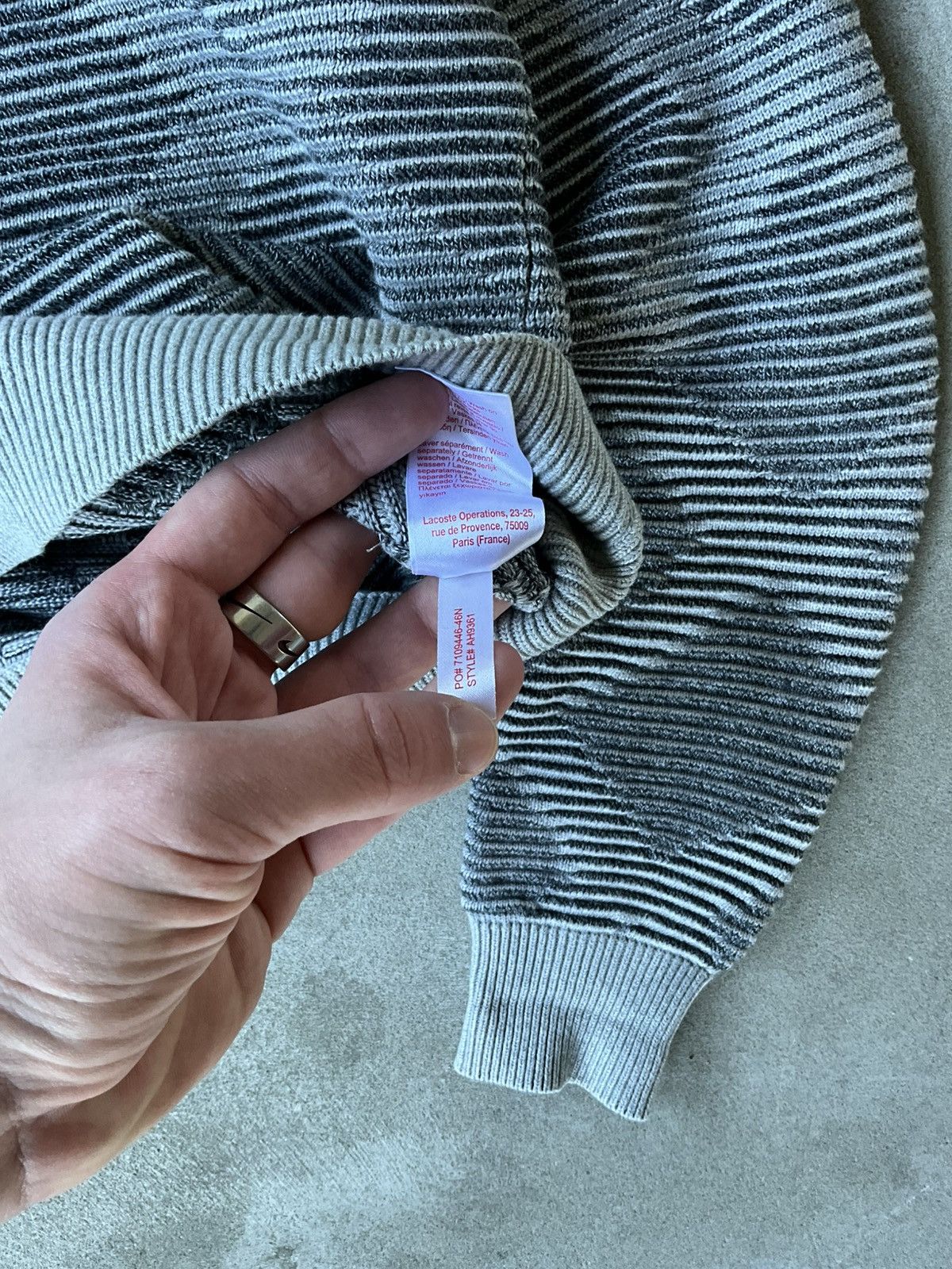 Designer × Lacoste Lacoste Live Pullover Striped Size US M / EU 48-50 / 2 - 5 Thumbnail
