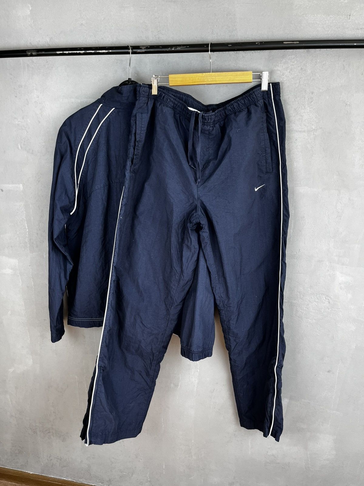 Nike Nike Vintage Tracksuit y2k Nylon Drill 320 Jacket + Vest Size US XL / EU 56 / 4 - 12 Thumbnail