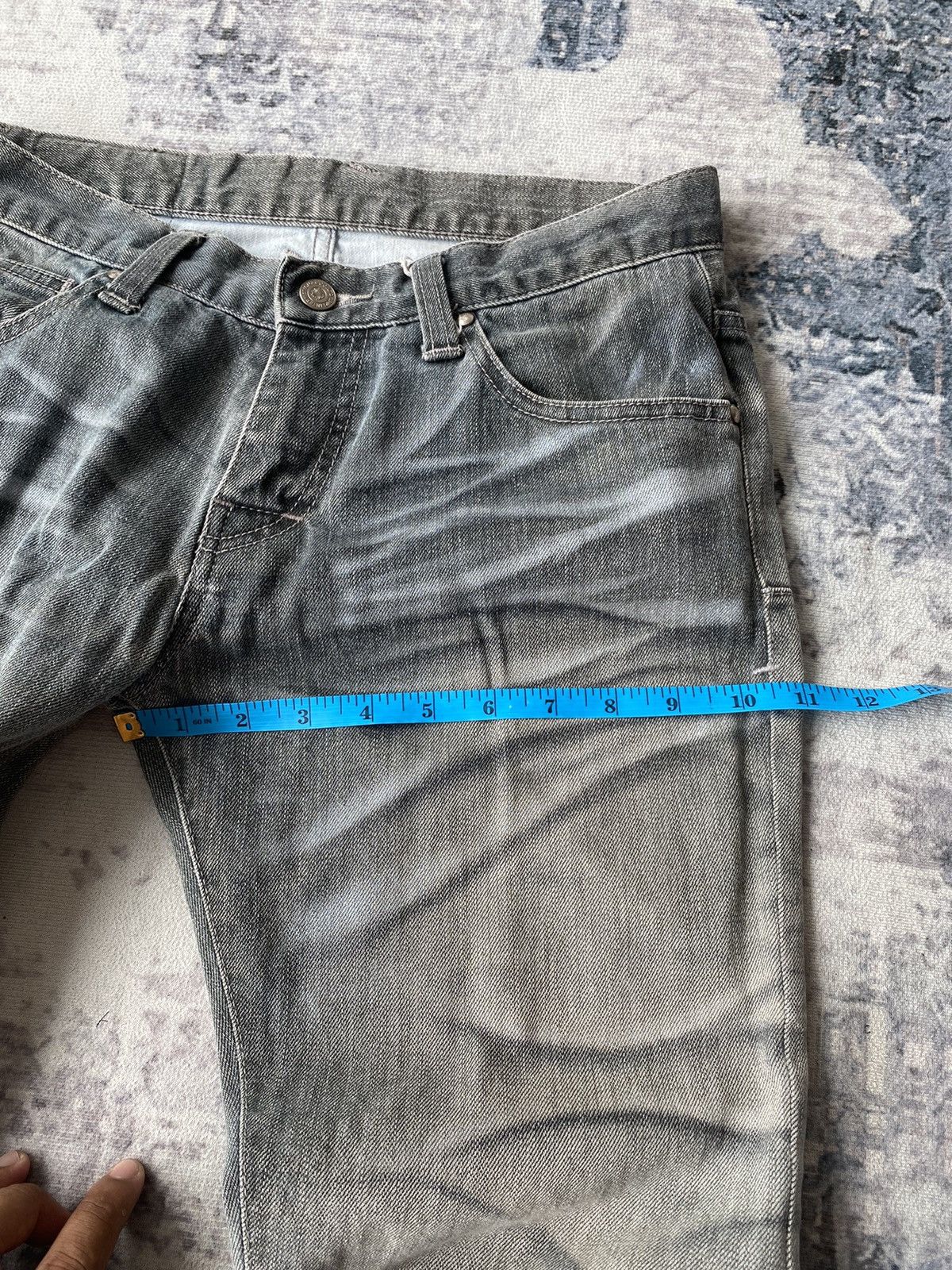 If Six Was Nine × Japanese Brand × Tornado Mart TORNADO MART BLEACH JEANS Size US 30 / EU 46 - 7 Thumbnail