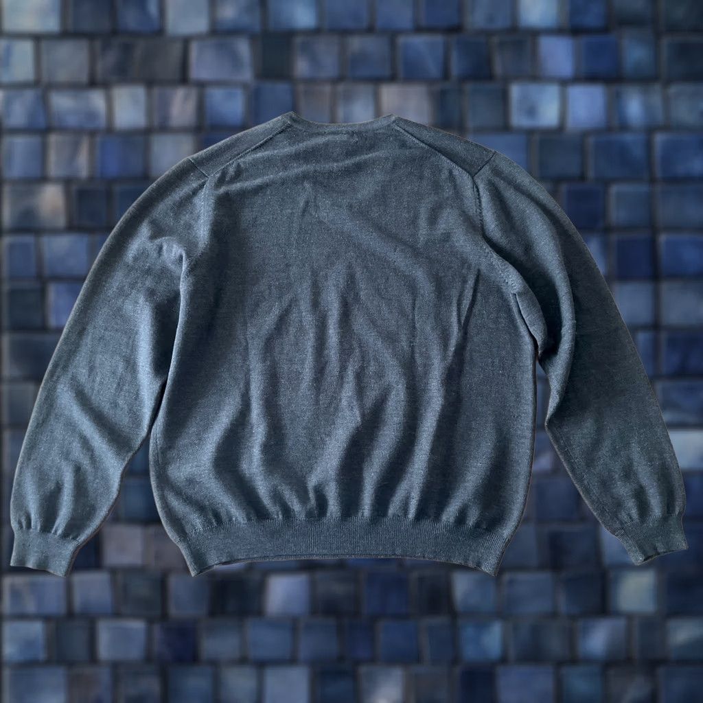Brooks Brothers Brooks Brothers Sweater Mens XL Merino Wool V-Neck Pullover Knit Long Sleeve Dark Gray/Gray Tie-Dyed? No, solid. Size US XL / EU 56 / 4 - 1 Thumbnail