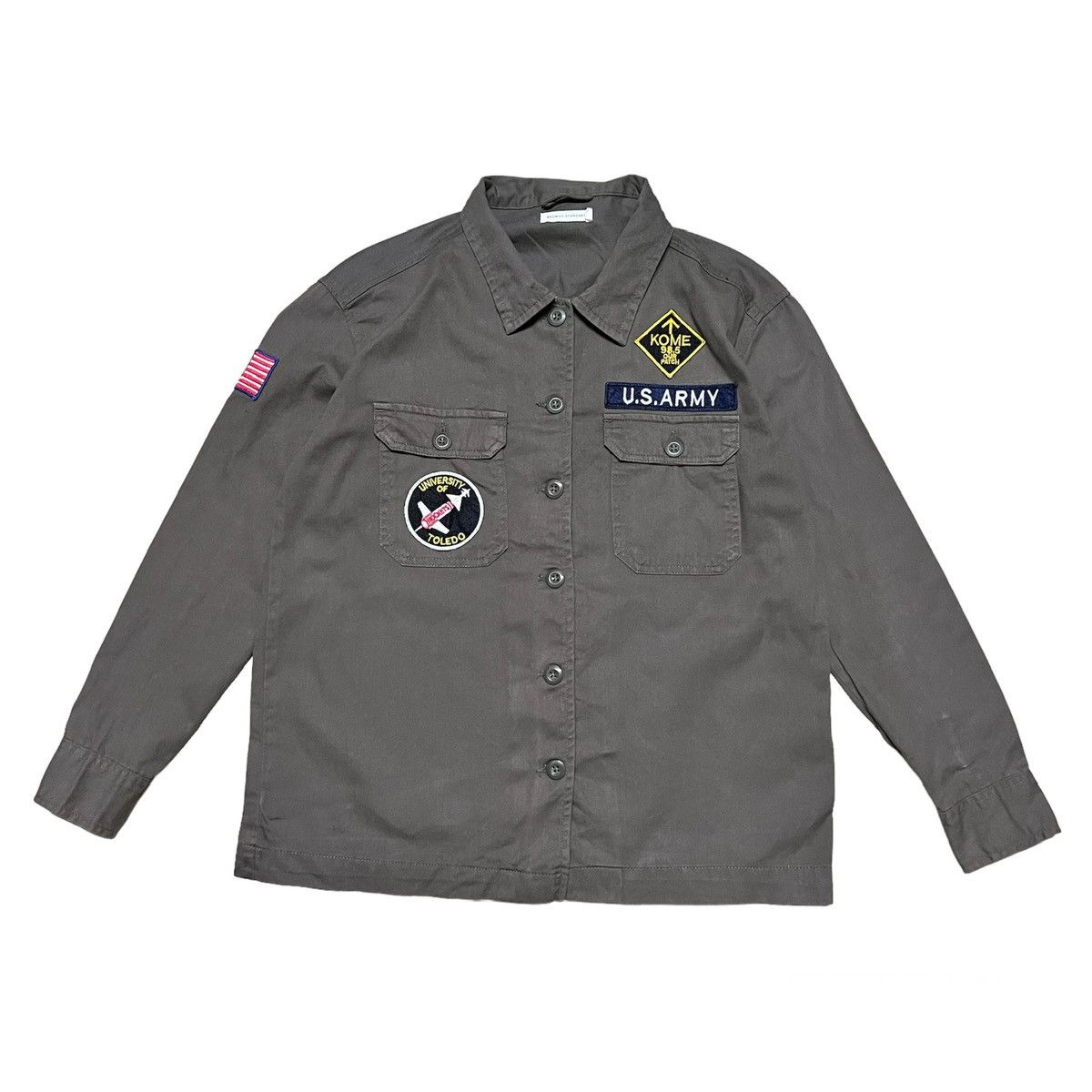Japanese Brand Japanese Brand Browny Army Style Button Up Shirt Size US S / EU 44-46 / 1 - 1 Thumbnail
