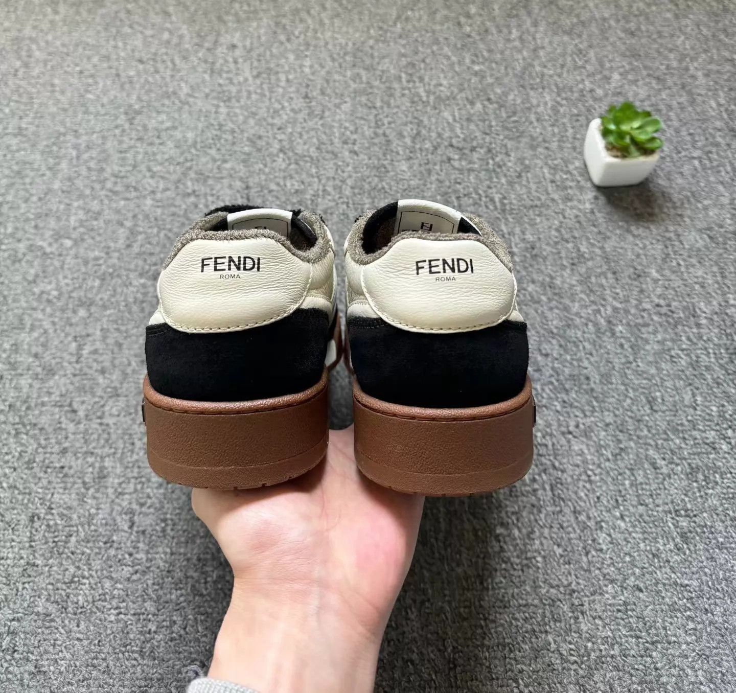 Fendi Fendi Match Sneakers Black White US8 EU38 Worn 2x Size US 8 / IT 38 - 6 Thumbnail