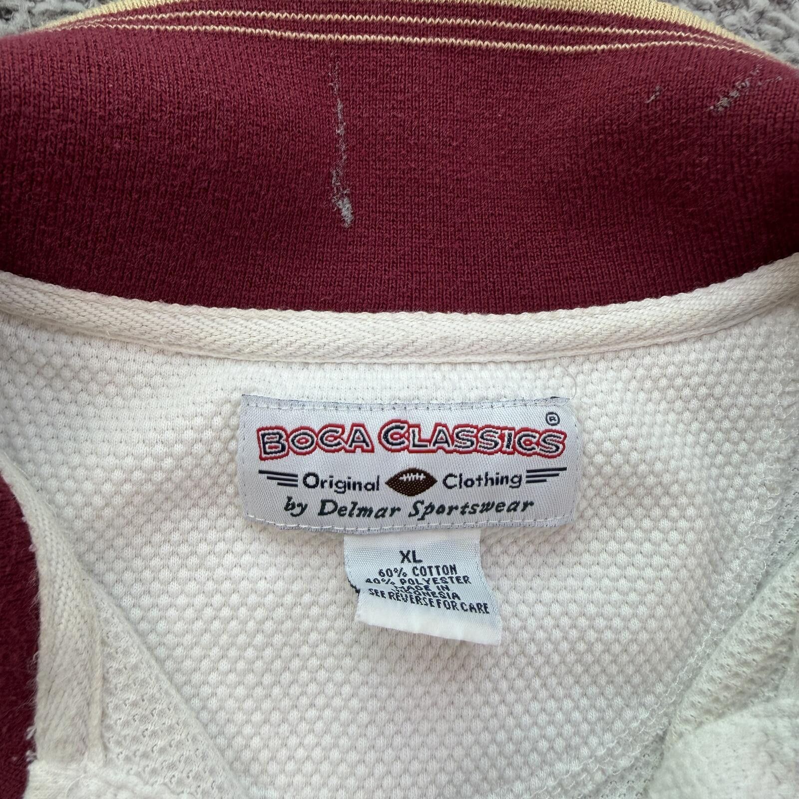 Other Vintage Florida State Seminoles Textured Polo Shirt XL FSU Size US XL / EU 56 / 4 - 8 Thumbnail
