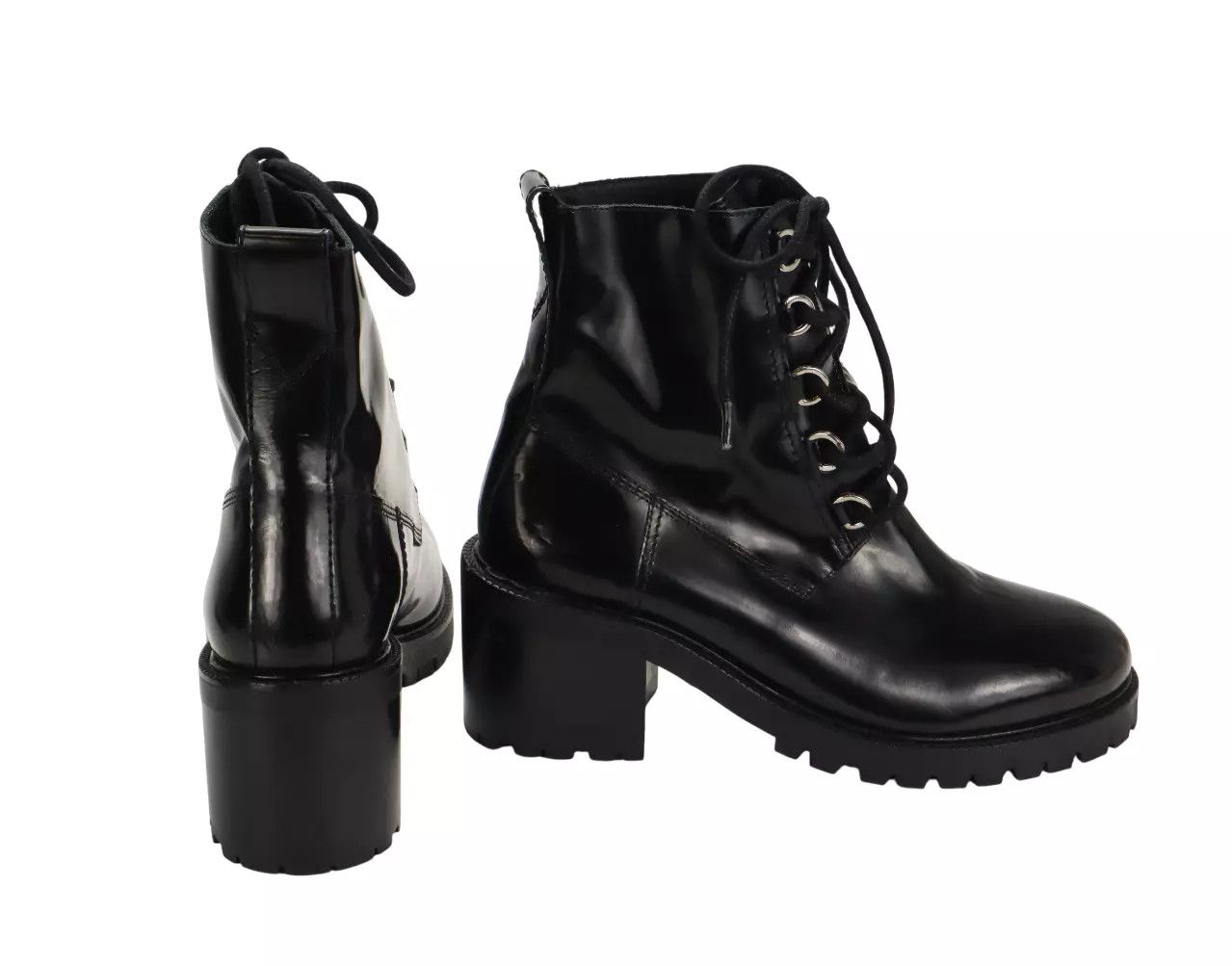 Maje MAJE Factory Women EU 37 / UK 4 Heeled Leather Ankle Boots Size US 6.5 / IT 36.5 - 2 Thumbnail