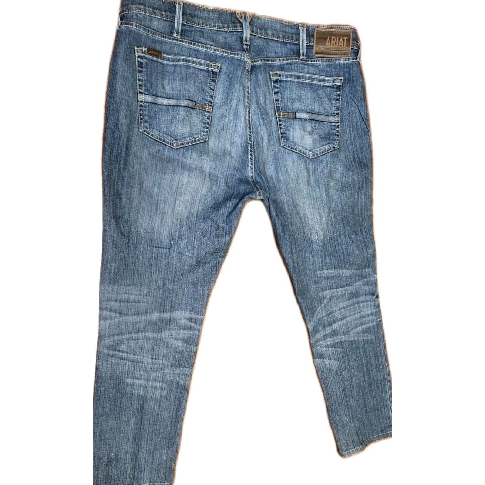 Ariat ARIAT Jeans Men Slim 40x29.5 Blue M8 Benton Modern Denim Pants 10037963 Size US 40 / EU 56 - 2 Thumbnail
