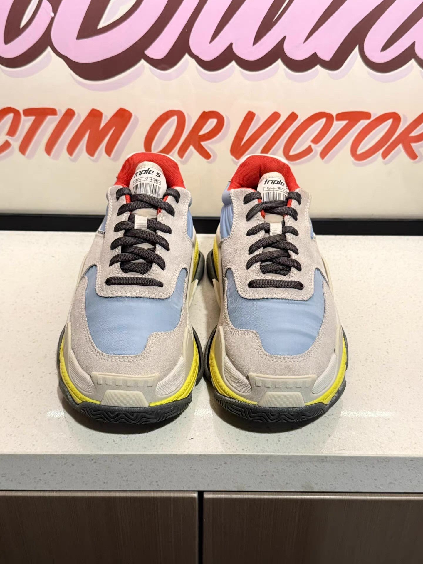 Balenciaga Balenciaga Triple S Dad Shoes, Women's Macaron Colorway Ｑ20 Size US 7 / IT 37 - 2 Thumbnail
