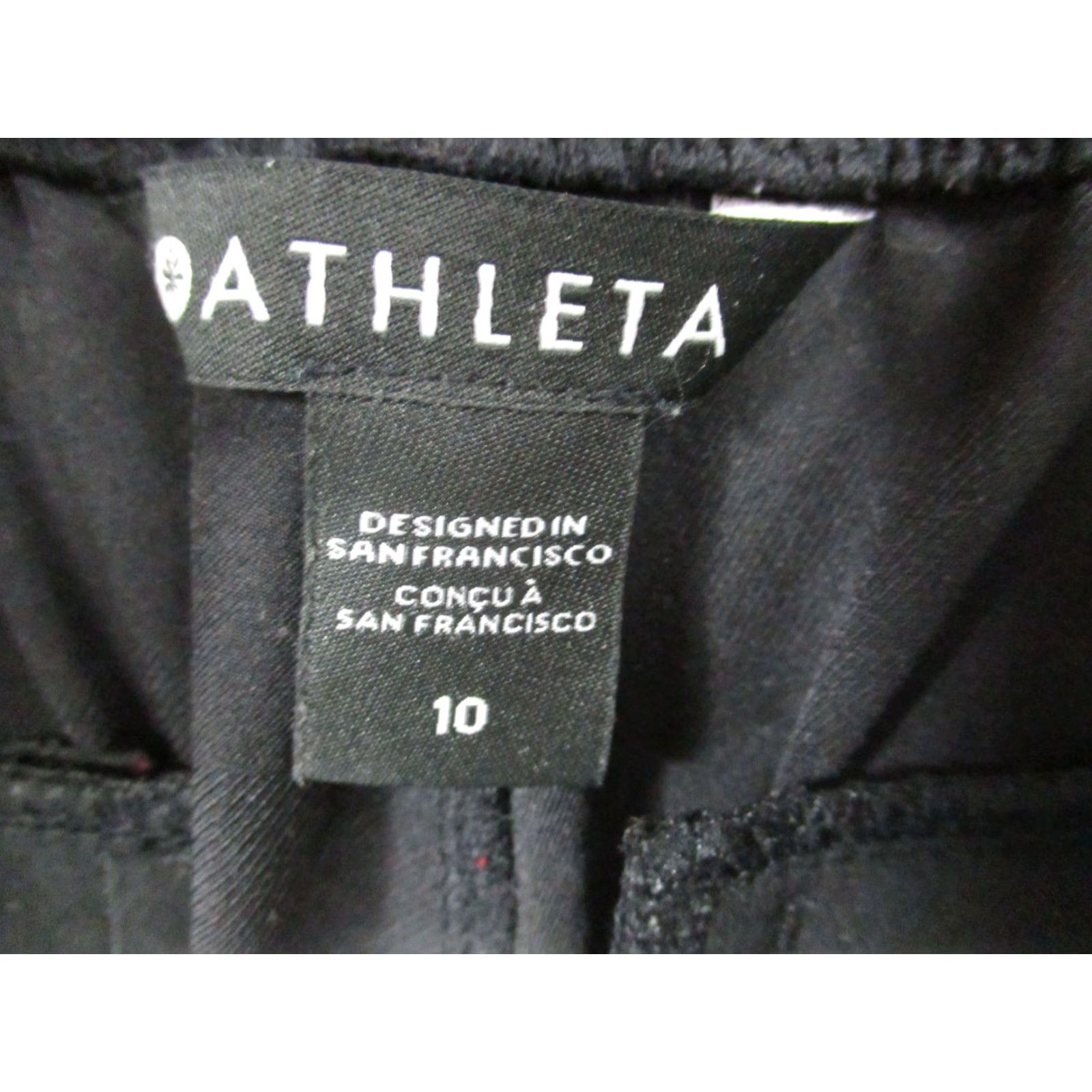 Athleta Athleta Pants Women Jogger 10 Black Camouflage Lightweight Polyester Spandex Pockets Elastic Waist Tapered Athletic Casual Travel Mens Womens Girls Size 32" / US 10 / IT 46 - 7 Thumbnail