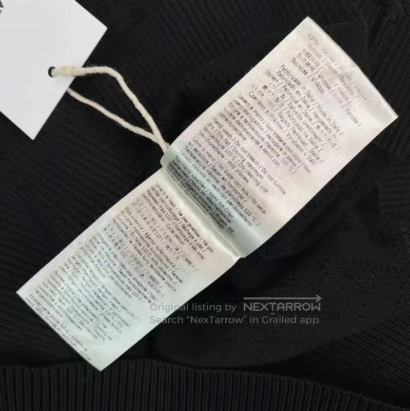 Fendi Fendi Black Cotton Knit Sweater for Women . Size XXS / US 00 / IT 34 - 6 Thumbnail