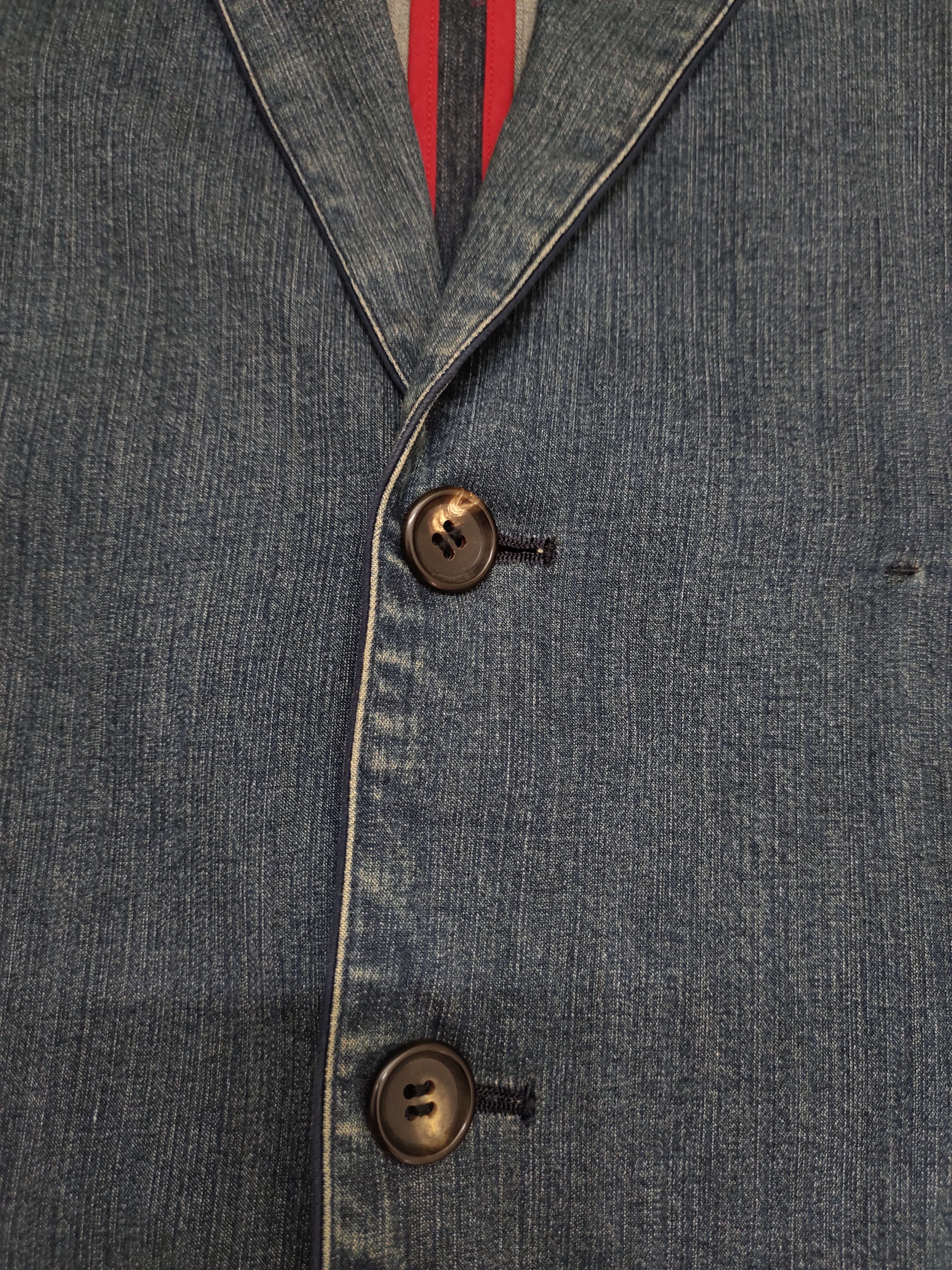 If Six Was Nine Papas Mademoiselle Non Non Button Denim Jacket Sample Size US M / EU 48-50 / 2 - 8 Thumbnail