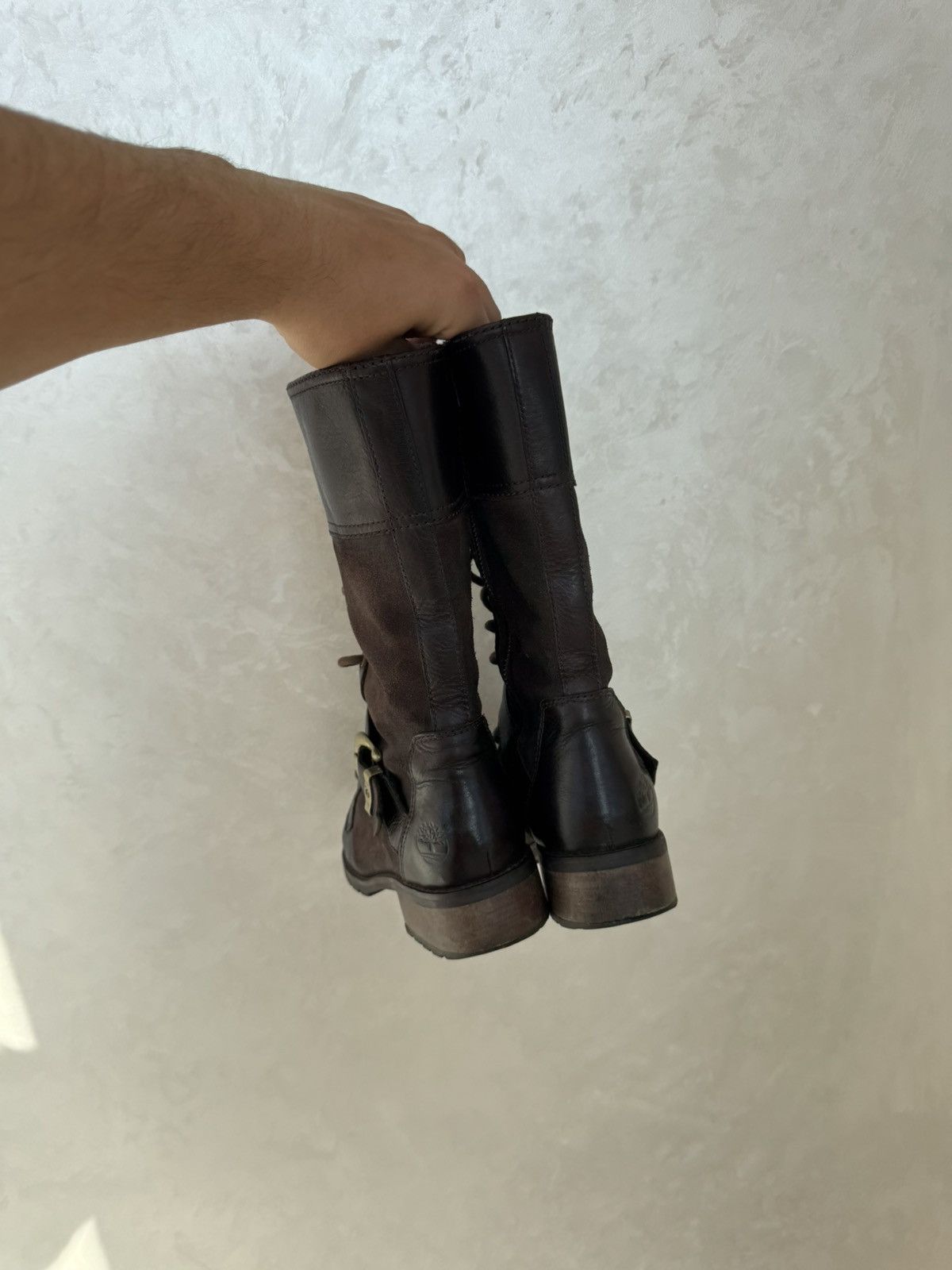 Timberland Vintage y2k Timberland Suede Racing Moto High Boots Size US 8.5 / IT 38.5 - 8 Thumbnail
