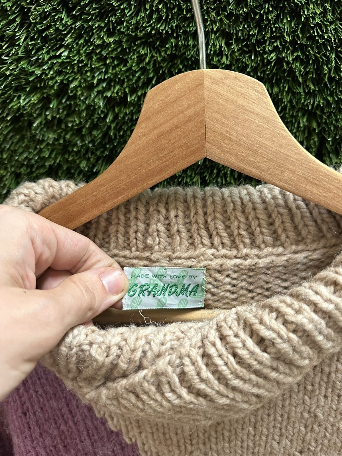 Vintage Vintage Yoda Silhouette Handmade Sweater Large Size US L / EU 52-54 / 3 - 3 Thumbnail