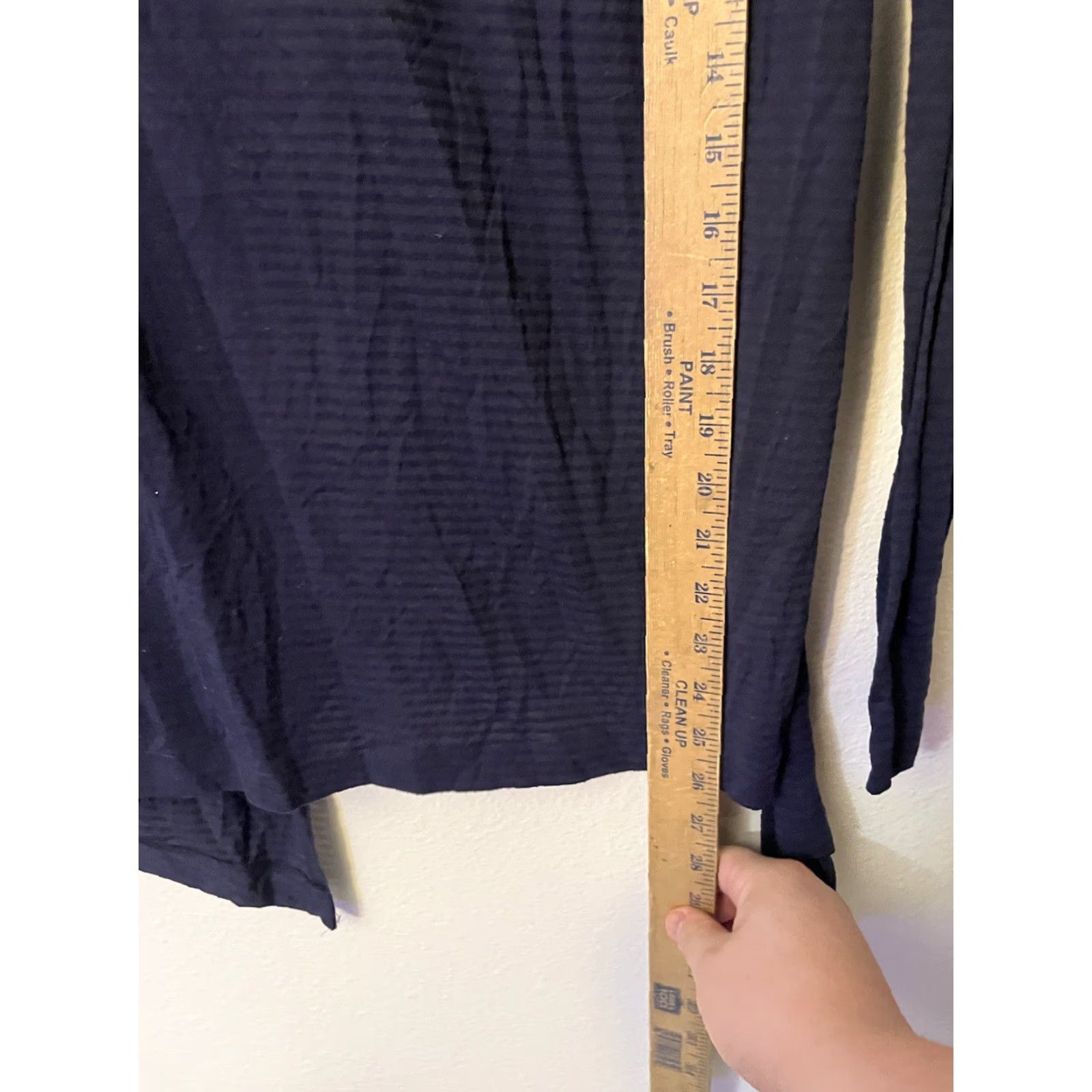 Ann Taylor LOFT Cardigan Sweater Blue Open Front Long Sleeve Size S Womens Knit Cotton Blend Size S / US 4 / IT 40 - 5 Thumbnail