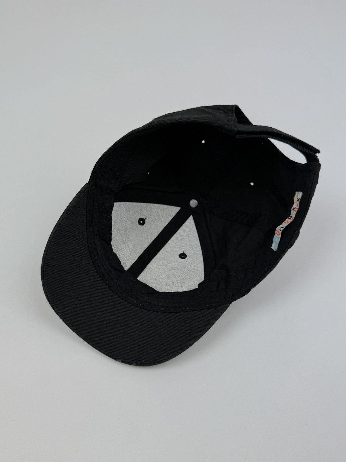 Quiksilver Y2K Vintage Roxy Black Jet Set Mini Brim Strapback Cap Size ONE SIZE - 4 Thumbnail