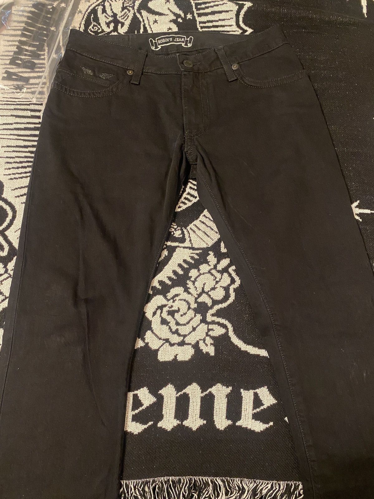 image of Robins Jeans Size 30 Slim in Black, Men's