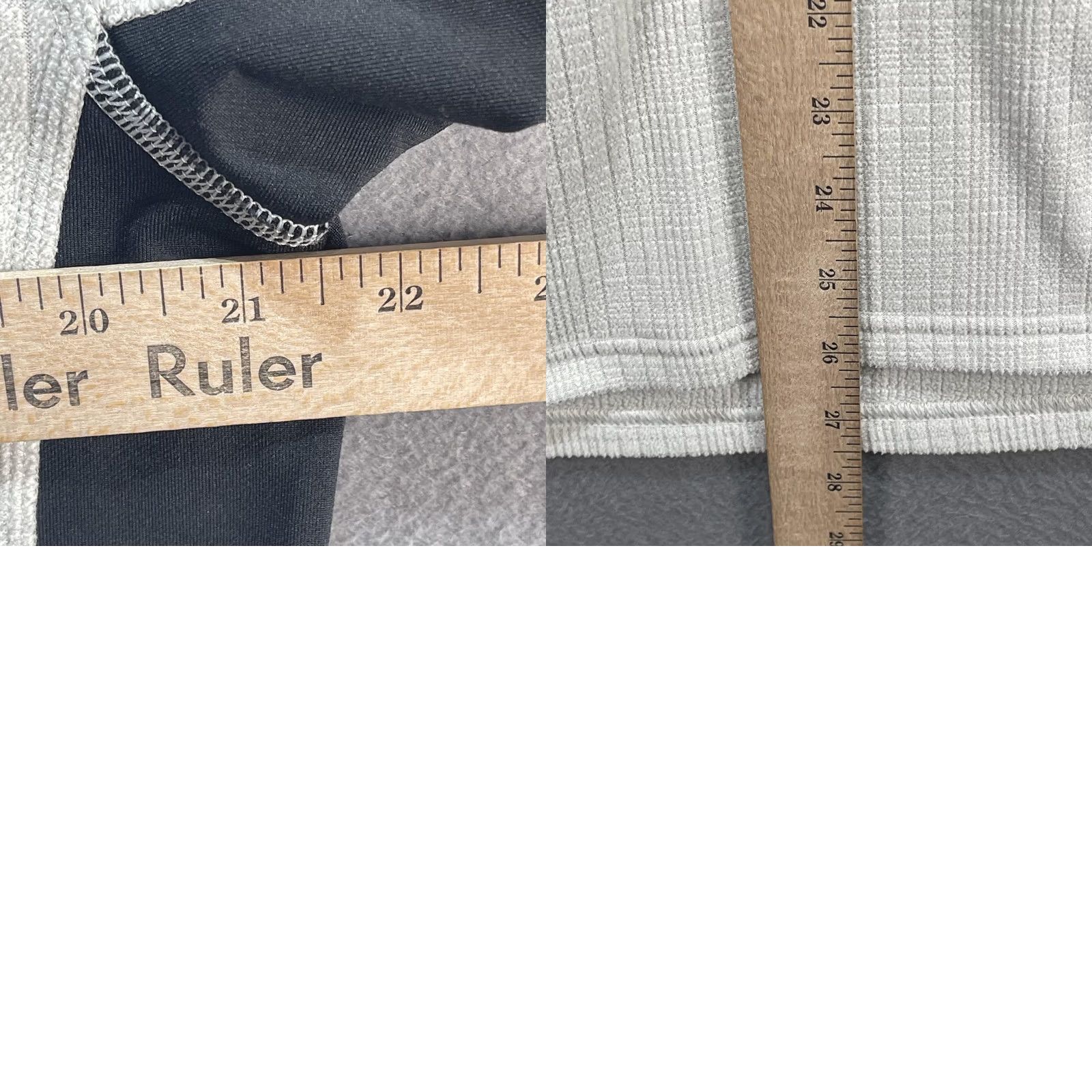 The North Face The North Face Sweater Mens Large Beige Black Quarter Zip Fleece Waffle Pullover Size US L / EU 52-54 / 3 - 8 Thumbnail