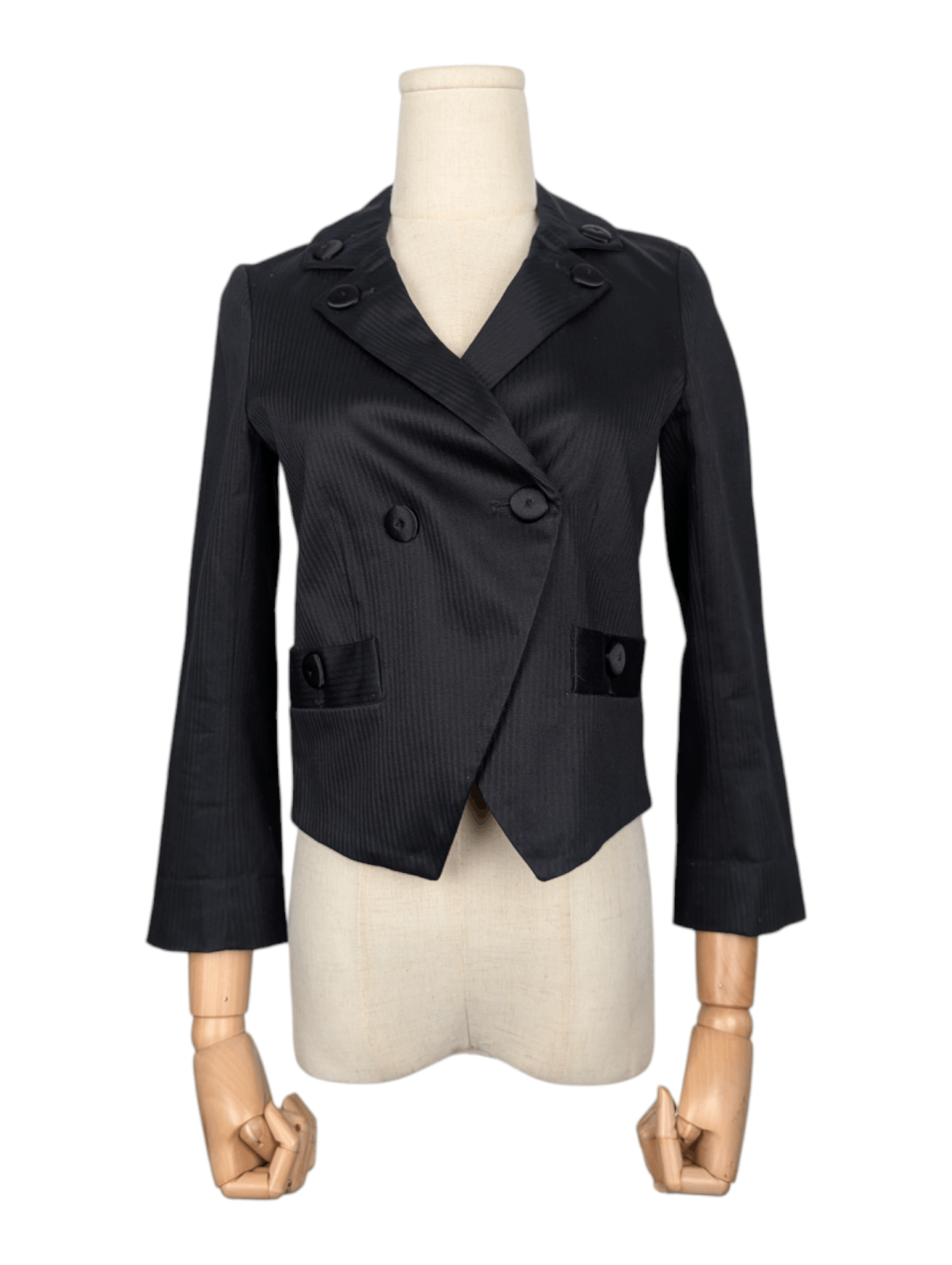Marc by Marc Jacobs Marc Jacobs Black Double Breasted Blazer Size XS / US 0-2 / IT 36-38 - 1 Thumbnail