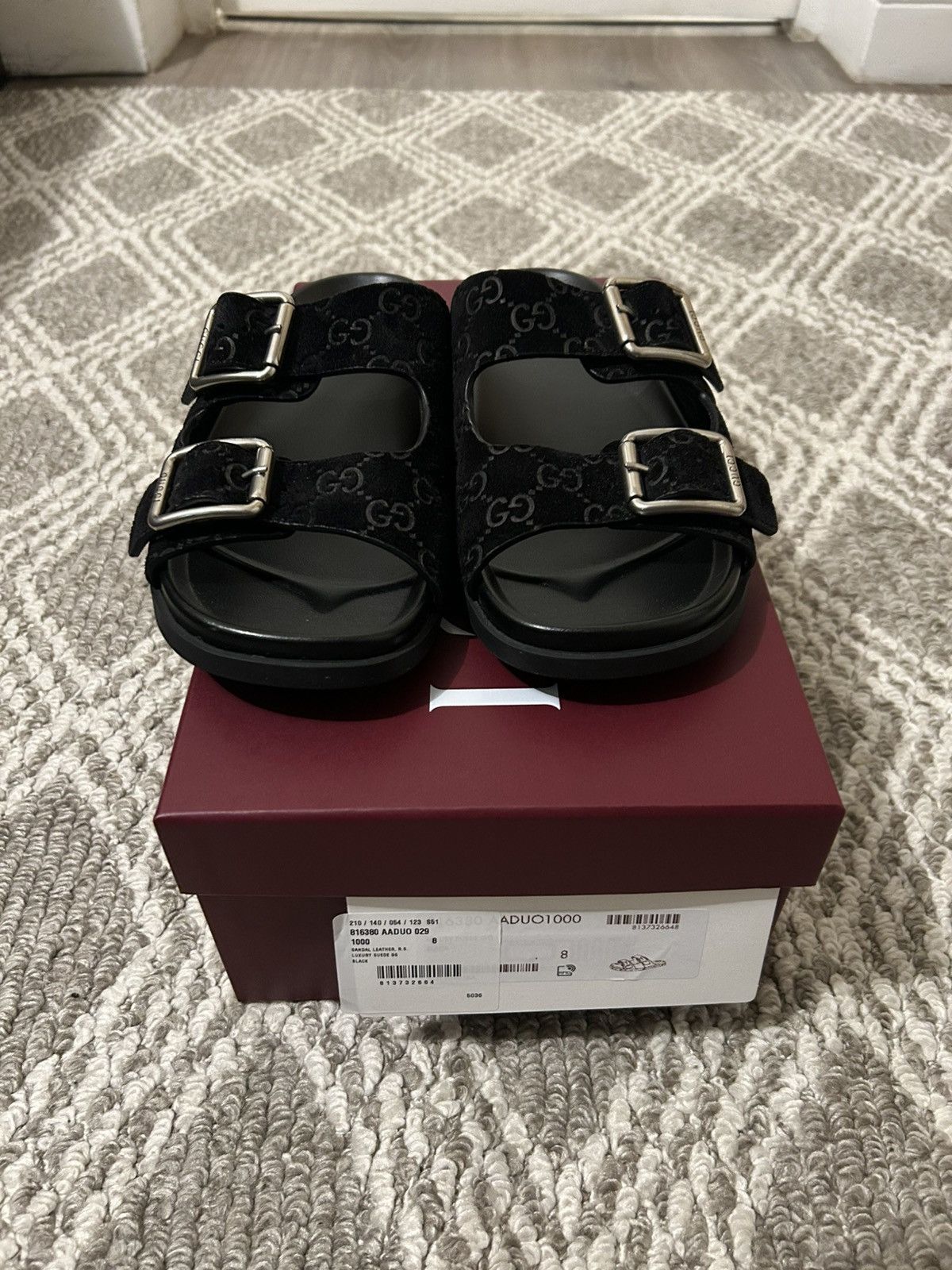 サンダル GUCCI 816380.AADUO Sandals Gucci Men's Gucci Sandals Style ‎816380 AADUO 1000 | Grailed