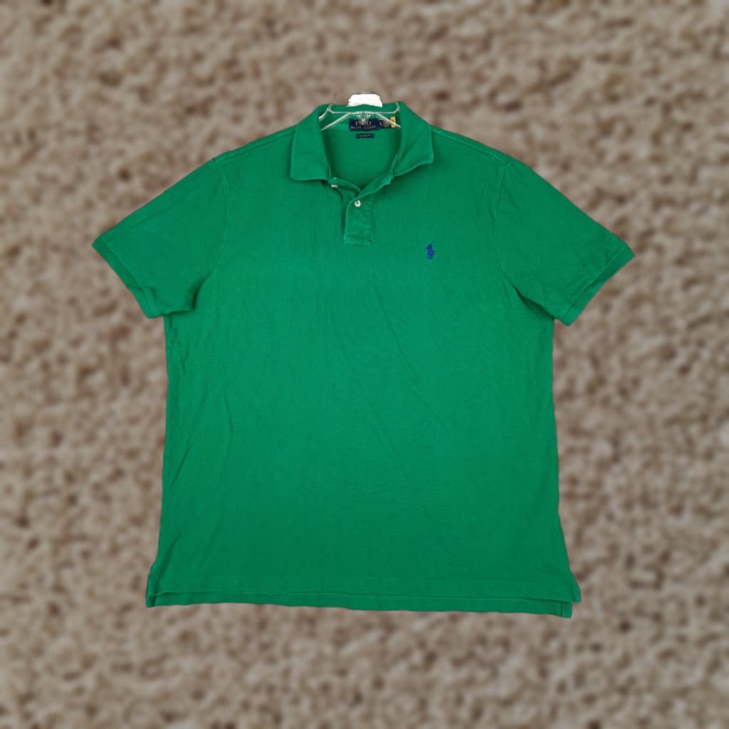 Ralph Lauren Ralph Lauren Polo Shirt Men's XL Green Classic Fit 100% Cotton Short Sleeve Activewear Golf Sports Size US XL / EU 56 / 4 - 1 Thumbnail
