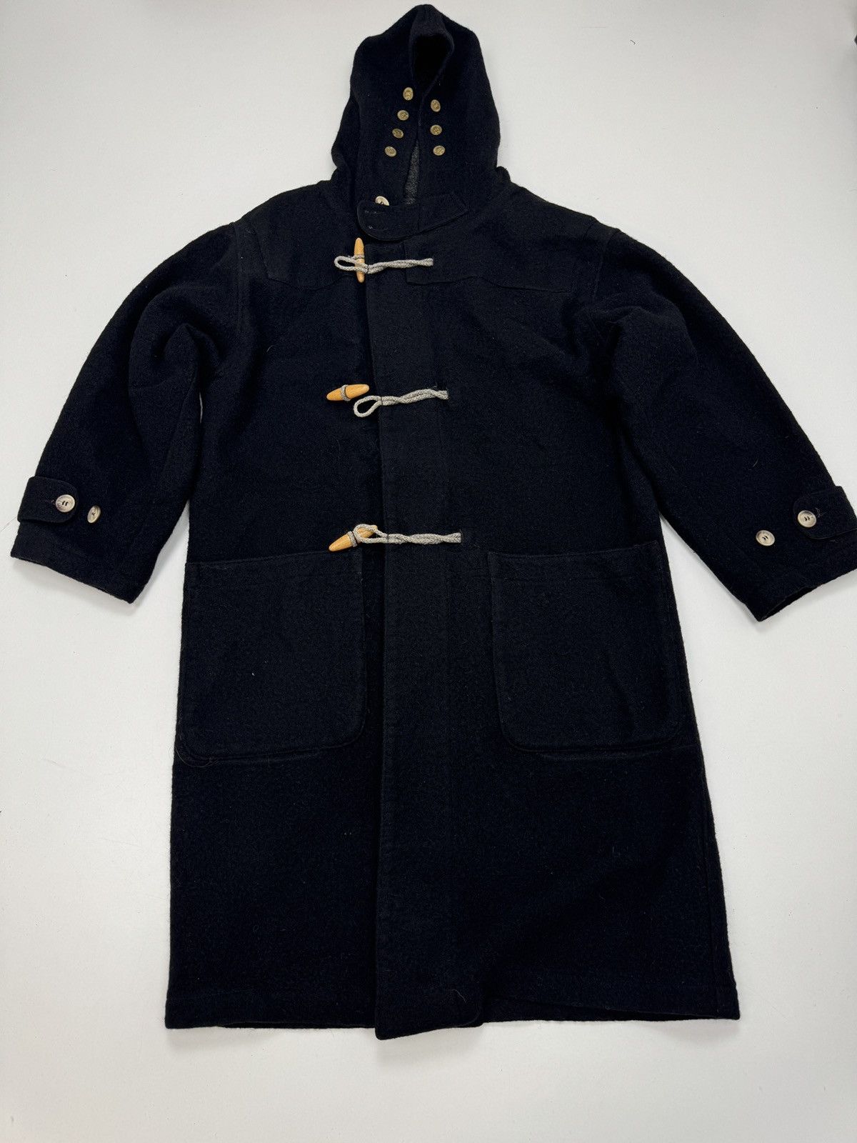 C.P. Company C.P. Company Vintage Wool Duffle Coat Massimo Osti Avantgard Size US M / EU 48-50 / 2 - 1 Thumbnail