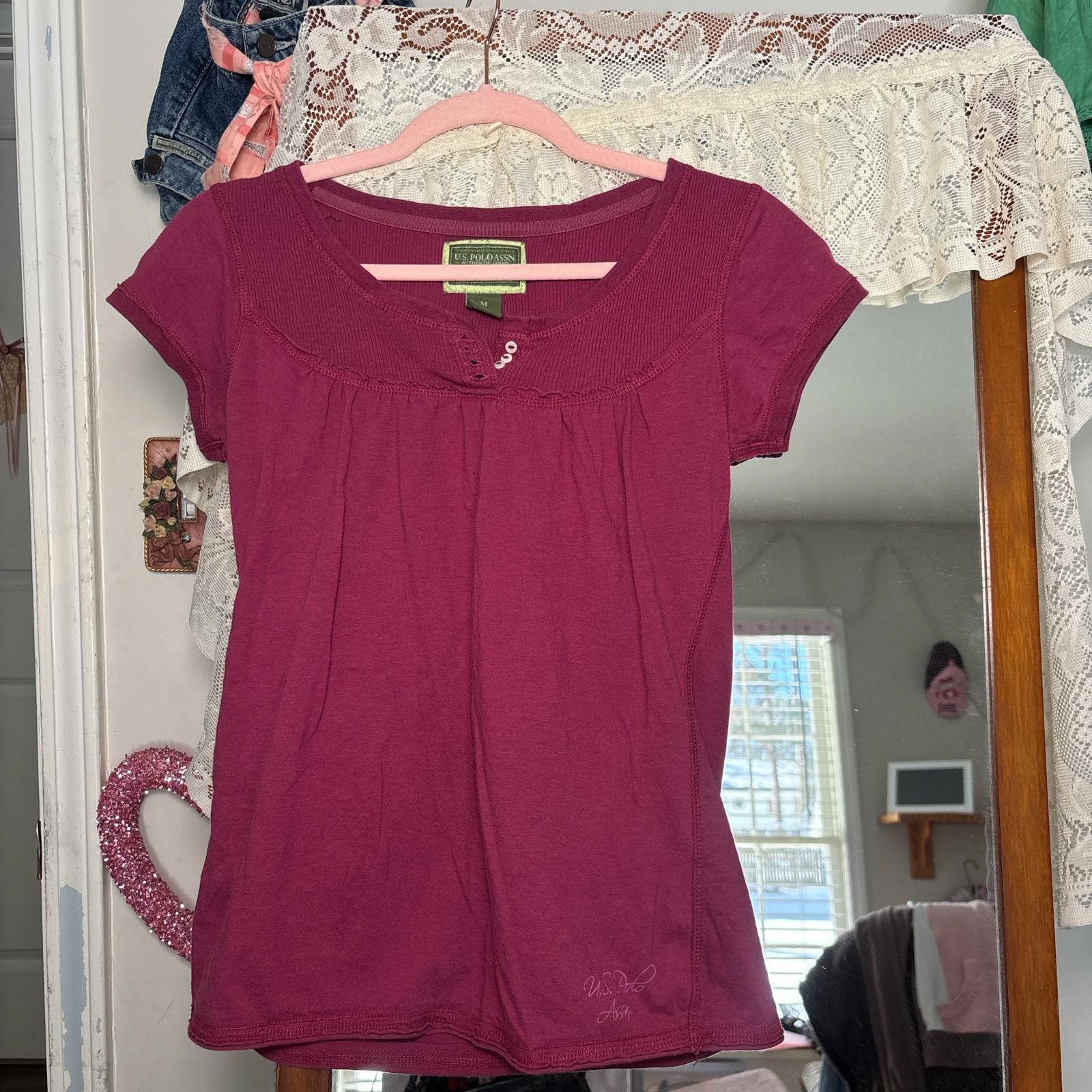 U.S. Polo Assn. y2k vintage ralph lauren babydoll top Size M / US 6-8 / IT 42-44 - 2 Thumbnail