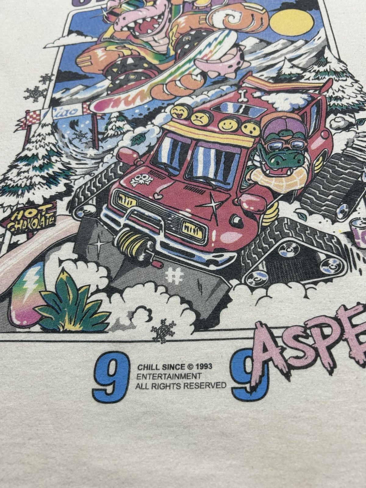 Vintage Vintage 1993 Aspen Chill Since T-Shirt Size US M / EU 48-50 / 2 - 7 Thumbnail