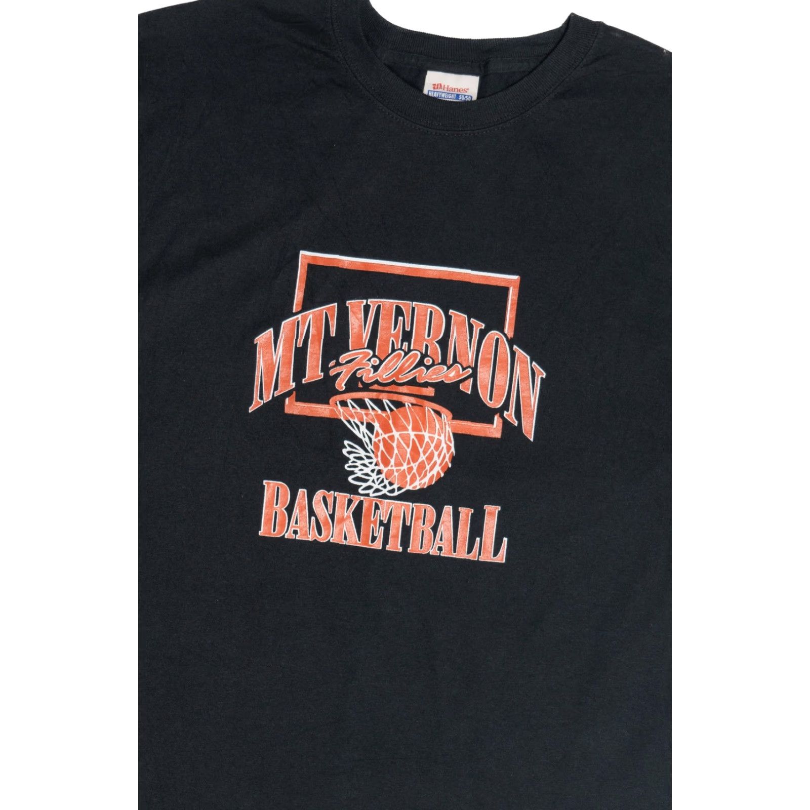 Hanes VINTAGE Mt. Vernon Fillies Basketball "We Not Me" T-Shirt Hanes Unisex Adults X-Large Black Short Sleeve Shirt Mens Girls Women? Size US XL / EU 56 / 4 - 3 Thumbnail