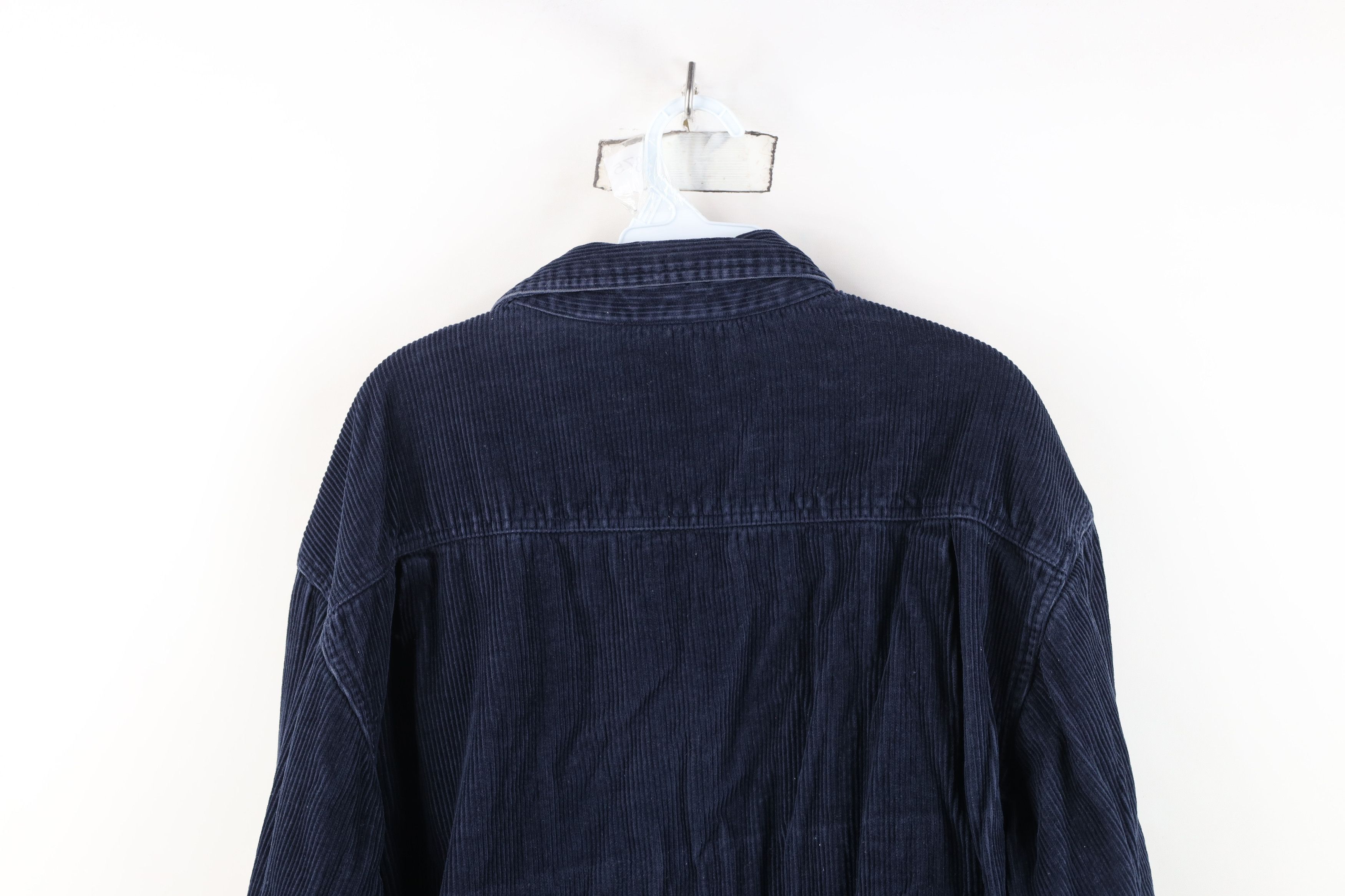 Vintage Vintage 90s Streetwear Lined Corduroy Shirt Jacket Jac Size US XL / EU 56 / 4 - 15 Thumbnail