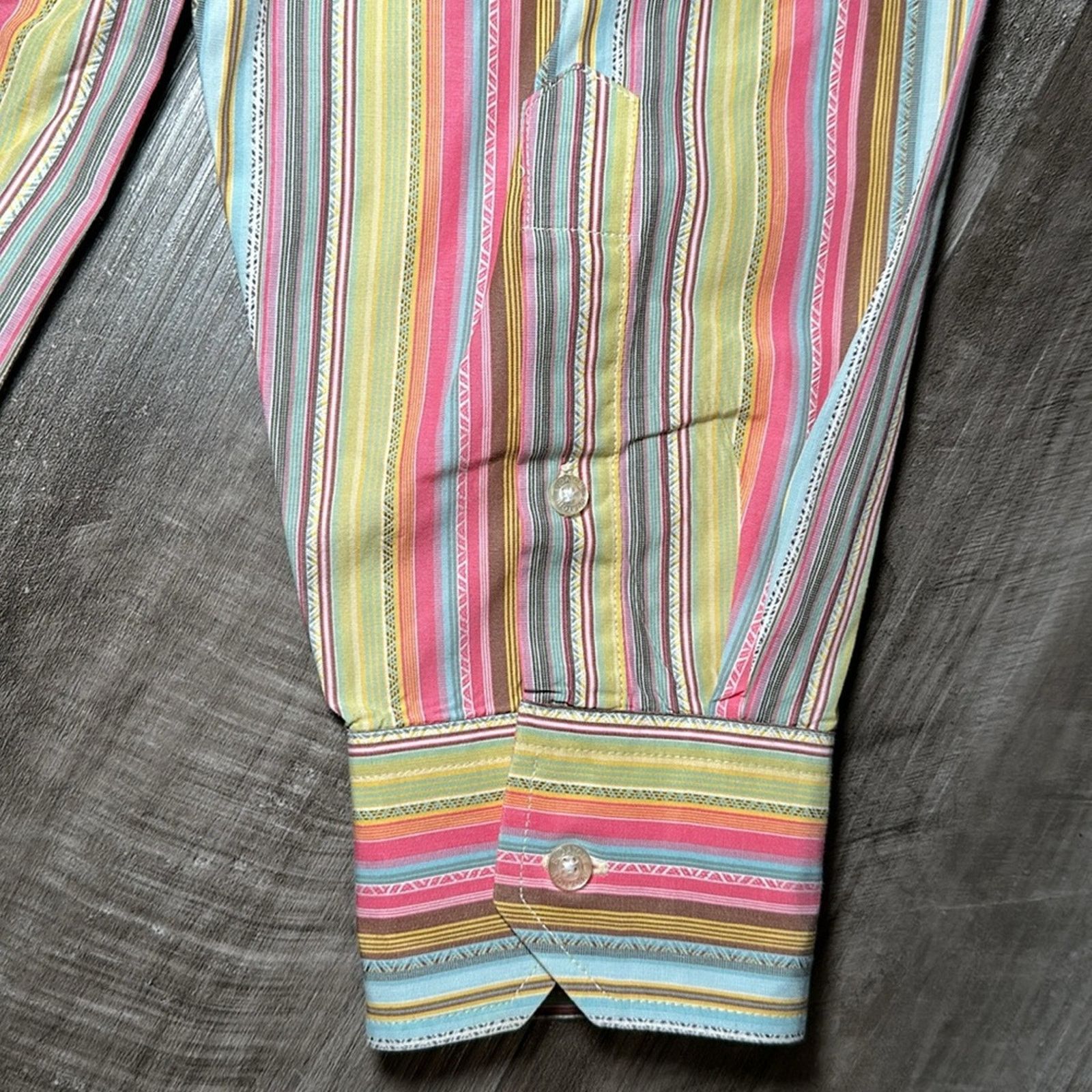 BUGATCHI Bugatchi Uomo Striped Long Sleeve Button Down - Large Size US L / EU 52-54 / 3 - 4 Thumbnail