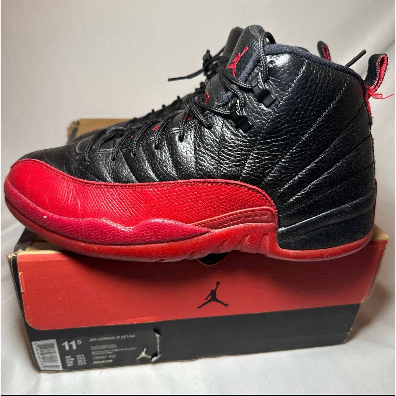 Jordan Brand × Nike Size 11.5 Nike Air Jordan 12 Retro Flu Game 2016 Men's Shoes Size US 11.5 / EU 44-45 - 8 Thumbnail