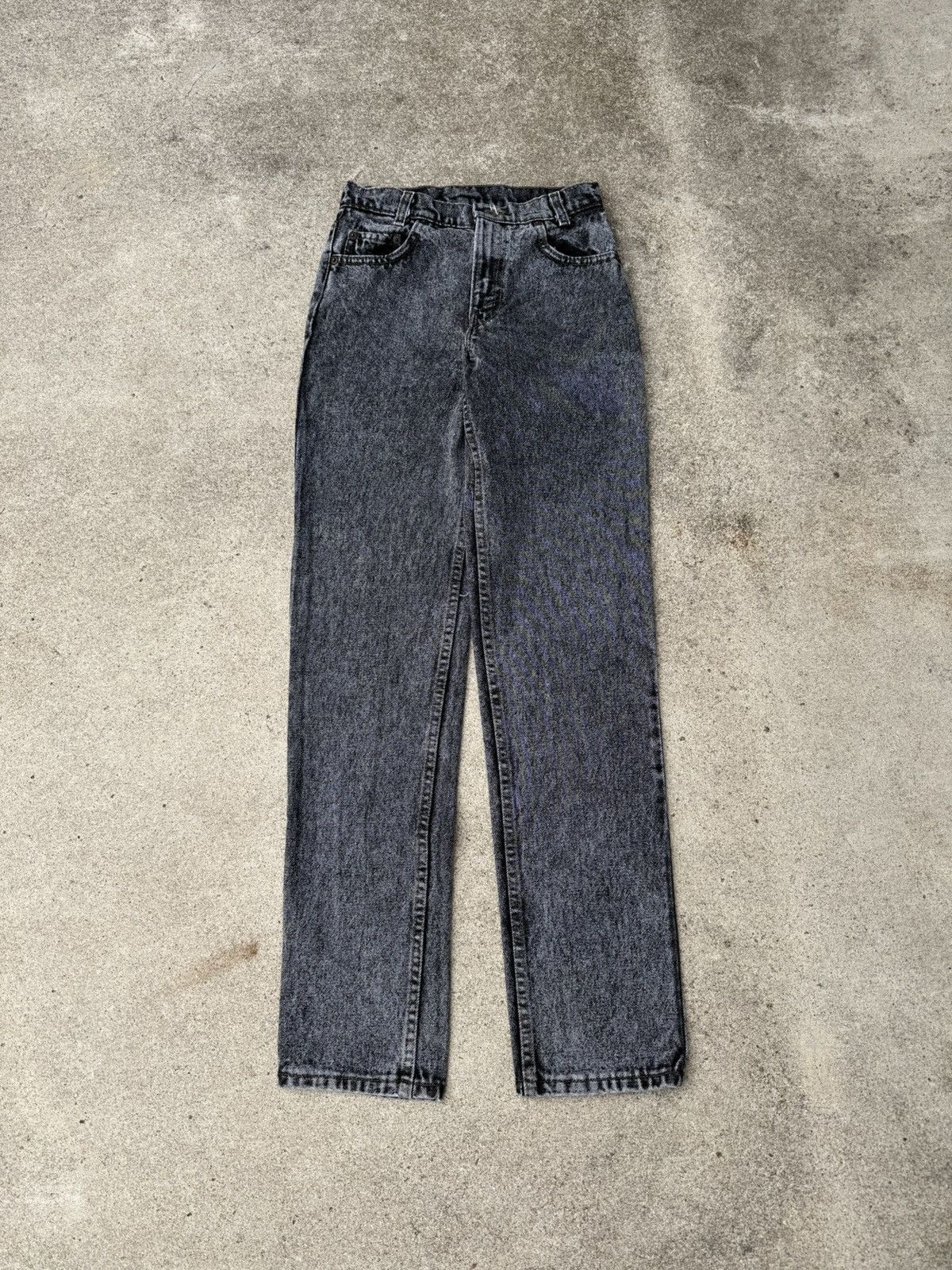 Levi's × Vintage Vtg 90’s Levi’s 505 Buttonfly Acid Black Jeans Student 26x32 Size 26" / US 2 / IT 38 - 2 Thumbnail