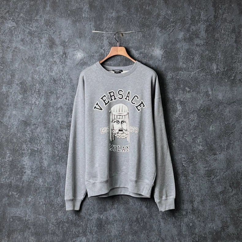 Versace VERSACE Multi-Print Cotton Sweatshirt - dmc Size US L / EU 52-54 / 3 - 1 Thumbnail