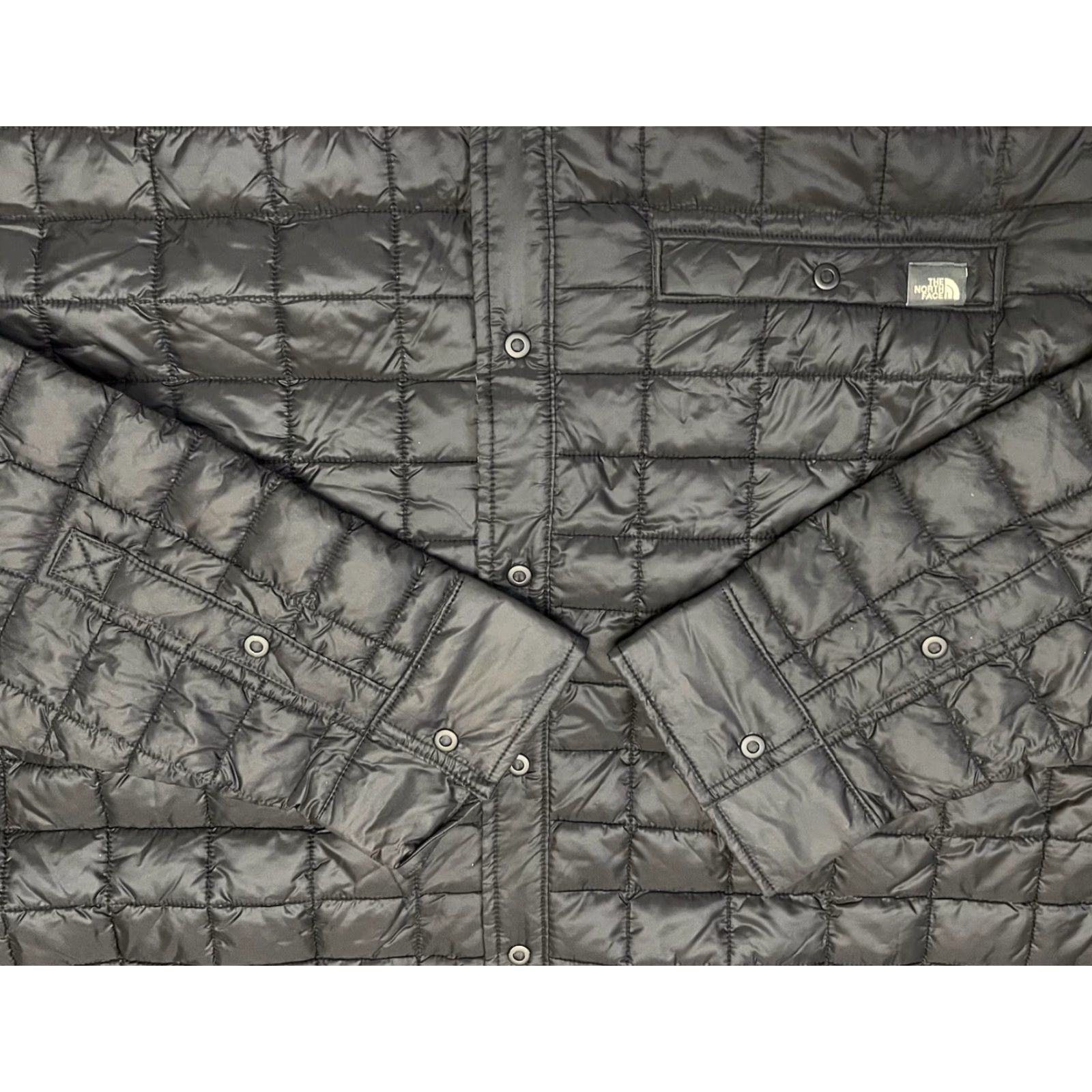 The North Face VINTAGE The North Face Thermoball Jacket Men 2XL Black Quilted Insulated Puffer Snap Front Logo Size US XXL / EU 58 / 5 - 4 Thumbnail