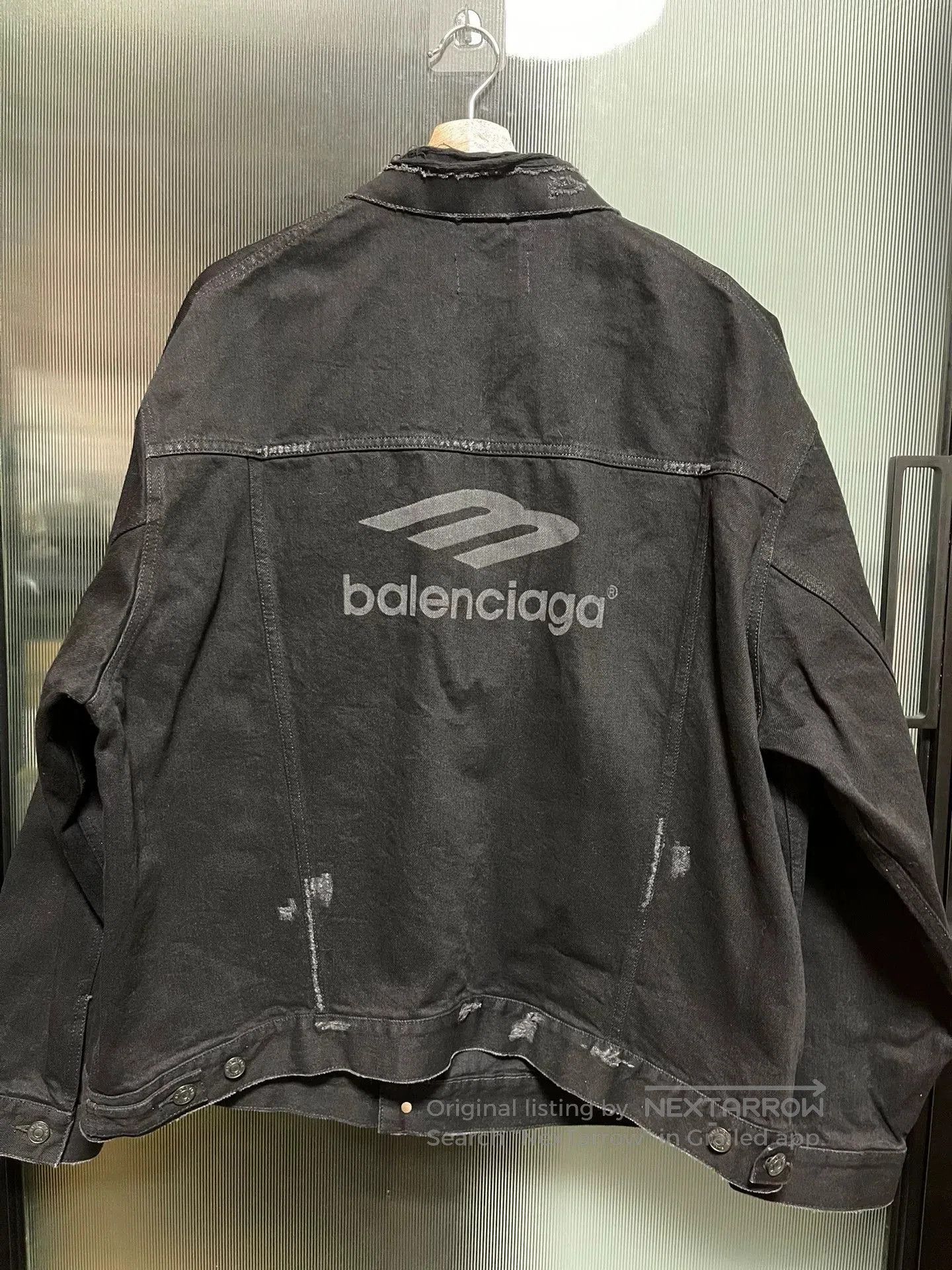Balenciaga balenciaga faded black denim jacket size S. Size US S / EU 44-46 / 1 - 2 Thumbnail