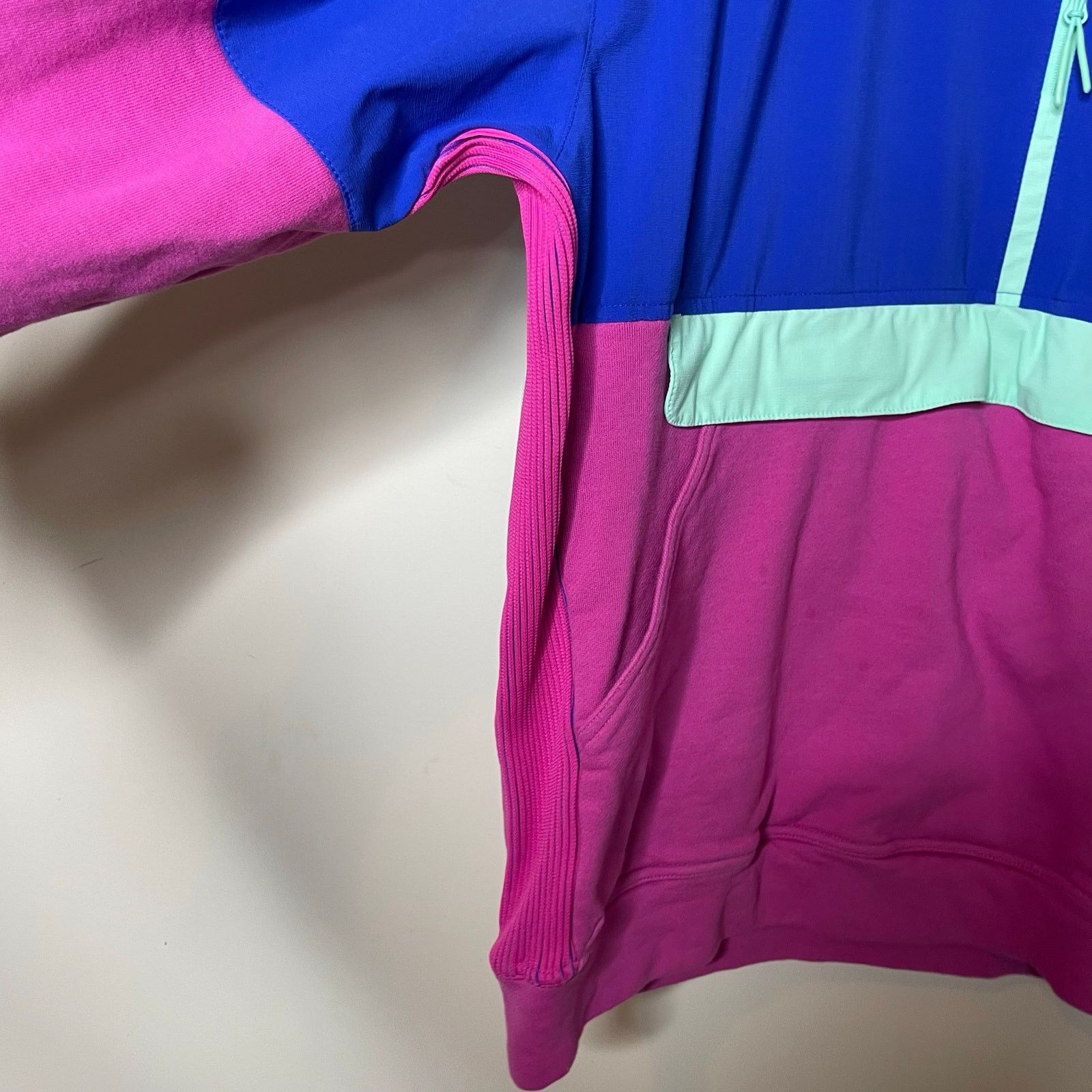 Adidas ADIDAS Men Golf Adicross Anorak 1/4-Zip Pullover BLUE PINK L Size US L / EU 52-54 / 3 - 3 Thumbnail